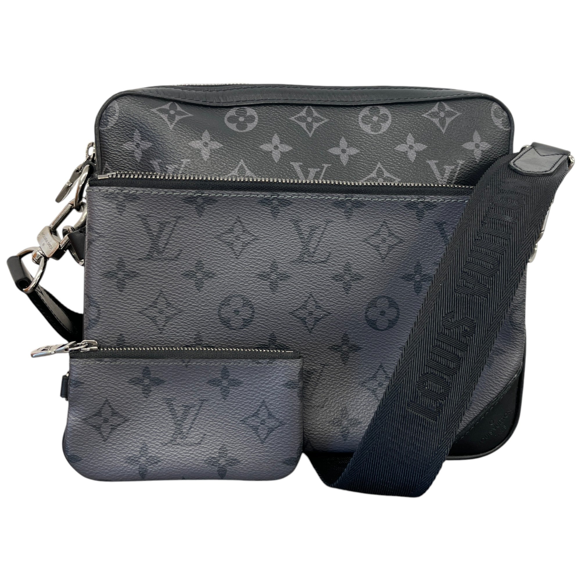 Men's Monogram Eclipse Trio Messenger Bag Black