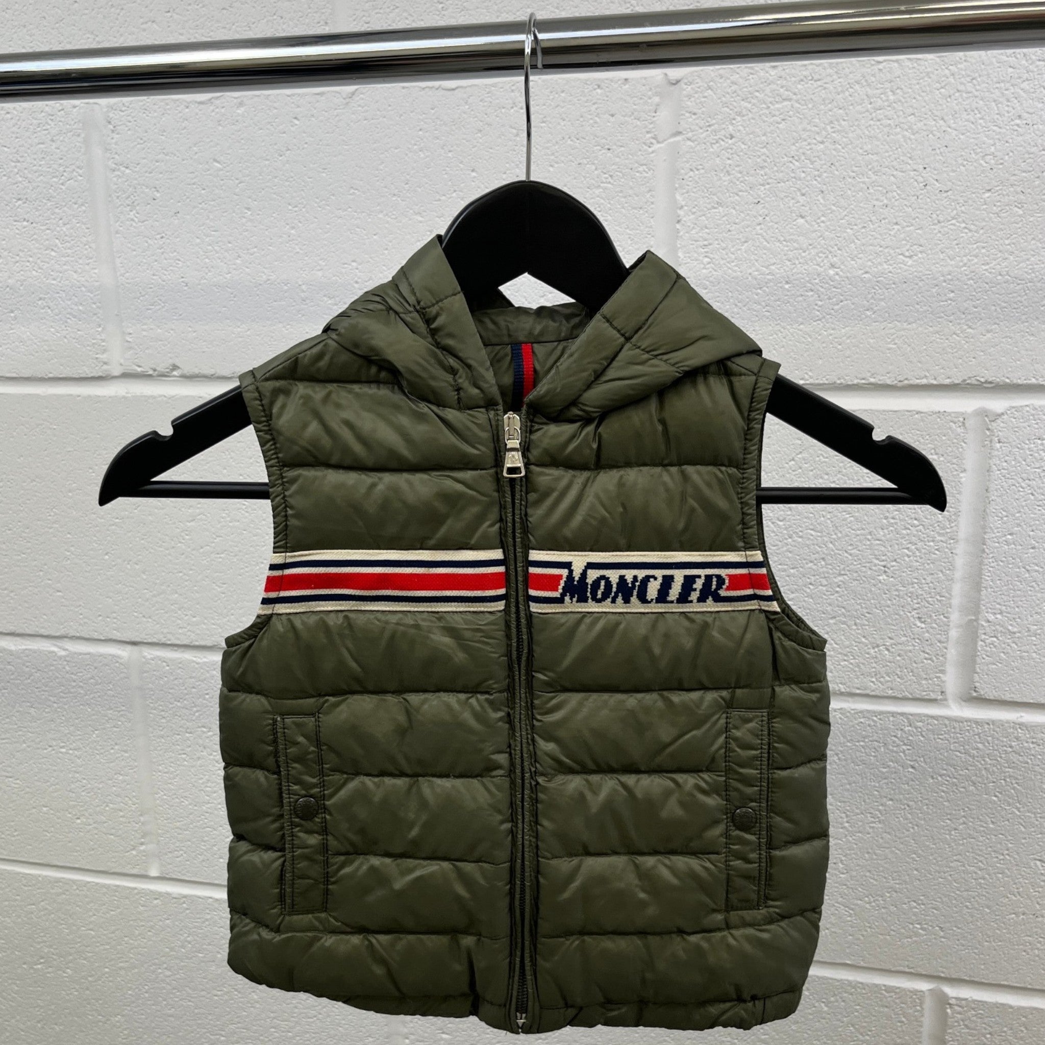Men's Boys Age 4 Bargy Gilet Khaki Size XXS