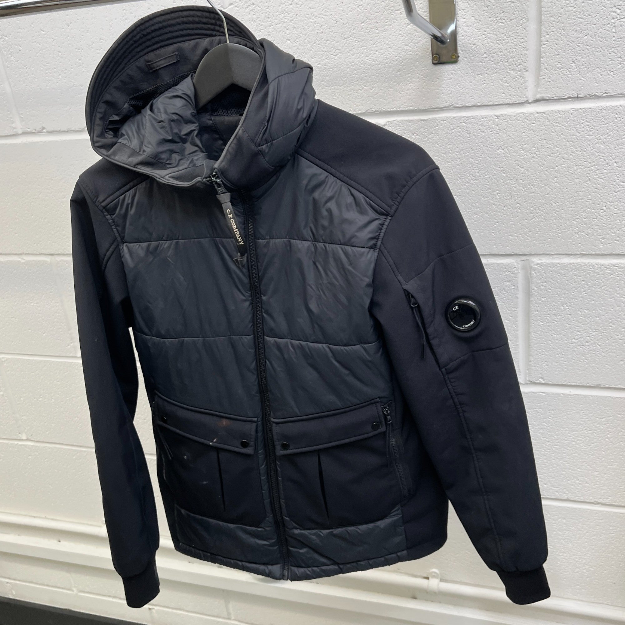 Men's Junior Lens Shell Jacket Black Size Age 14