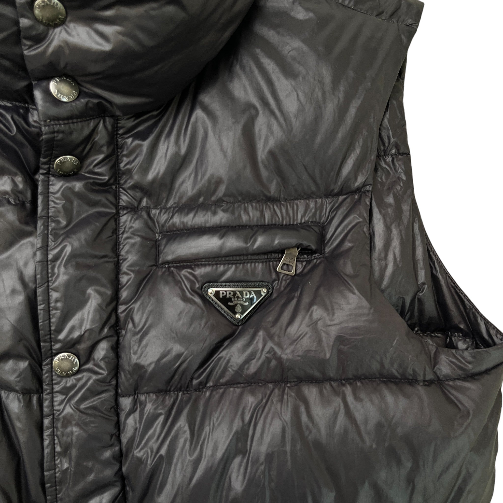 Men's Plaque Logo Gilet Grey Size IT 46 / S