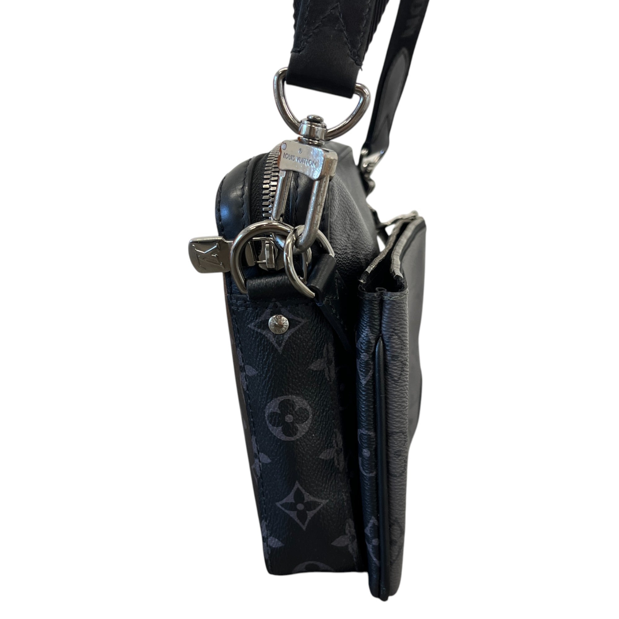 Men's Monogram Eclipse Trio Messenger Bag Black