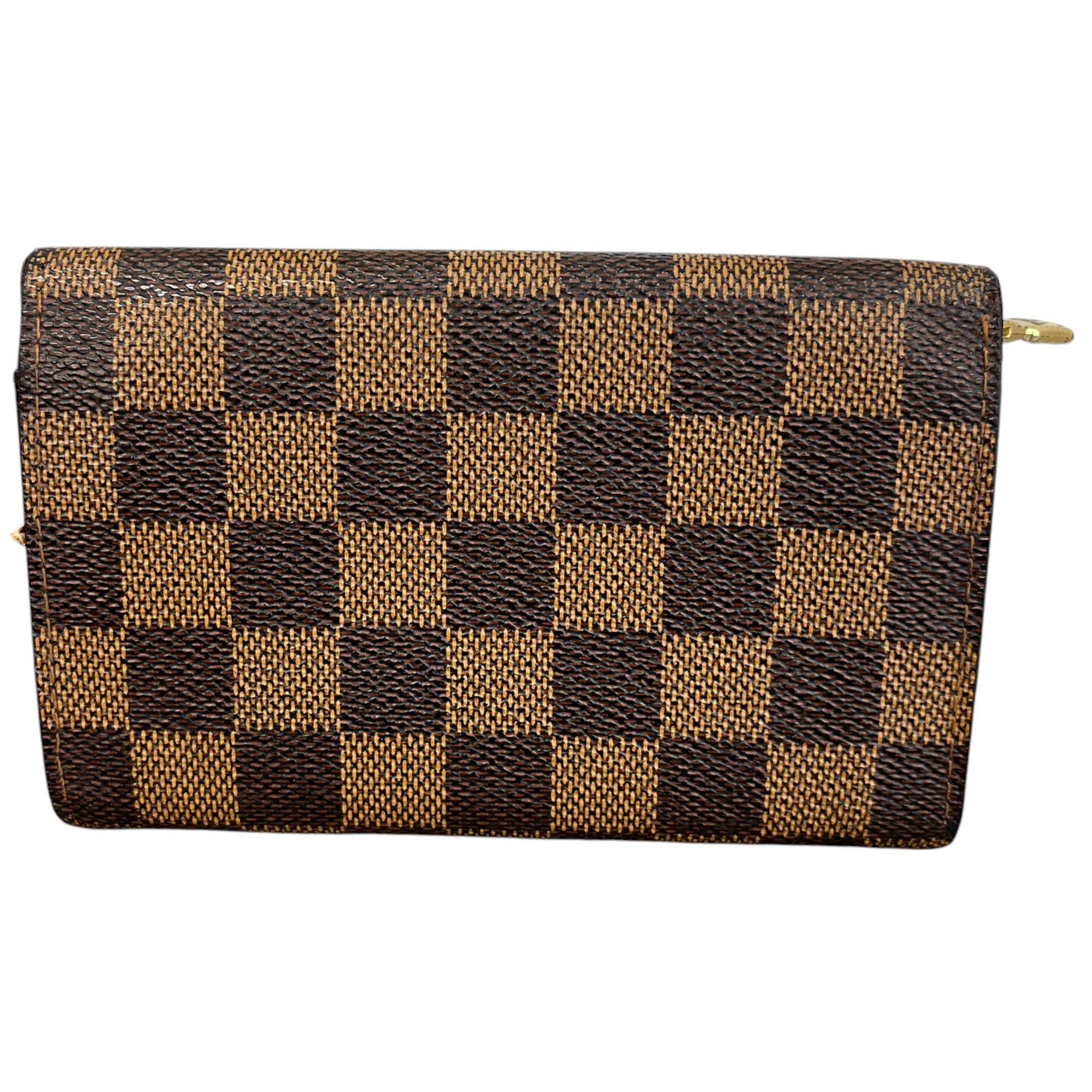 Women's Damier Ebene Porte Tresor Purse Brown