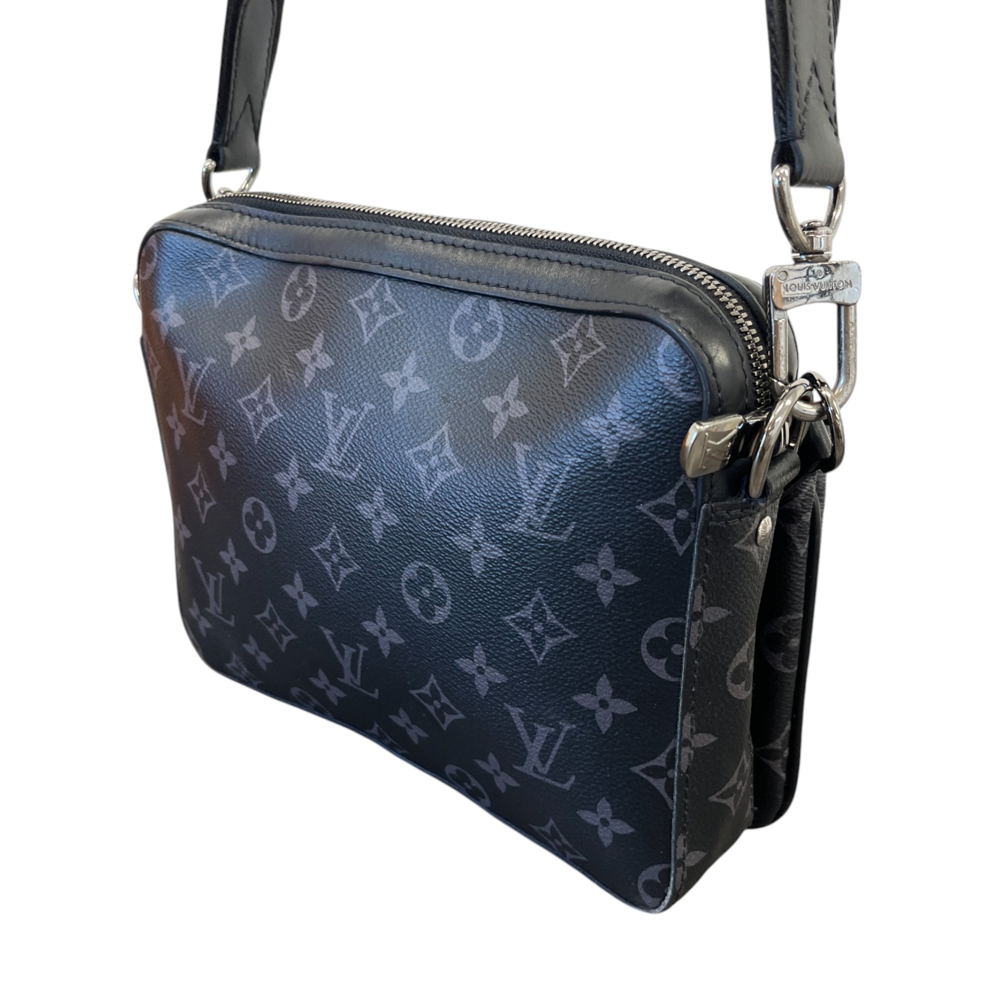 Men's Monogram Eclipse Trio Messenger Bag Black