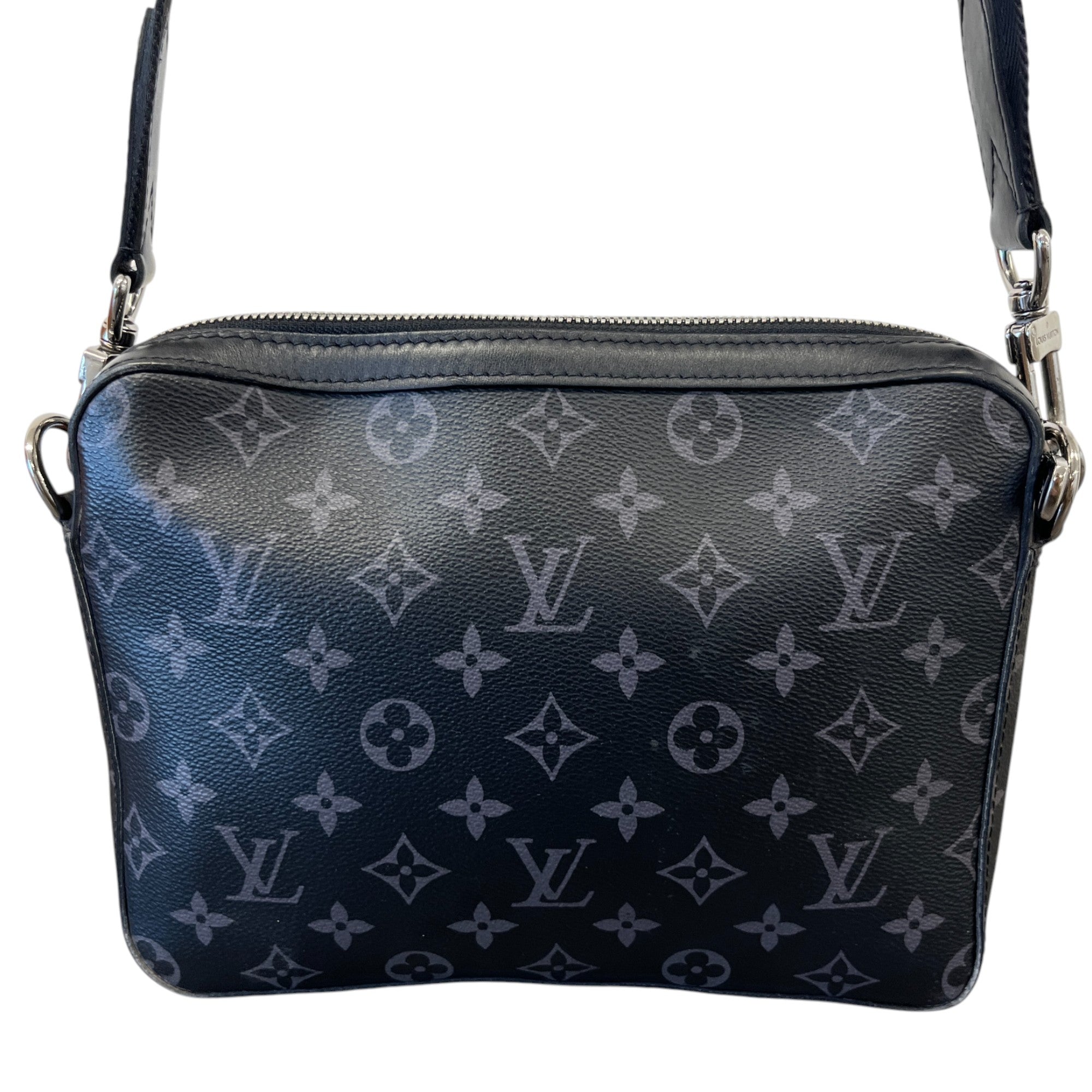 Men's Monogram Eclipse Trio Messenger Bag Black