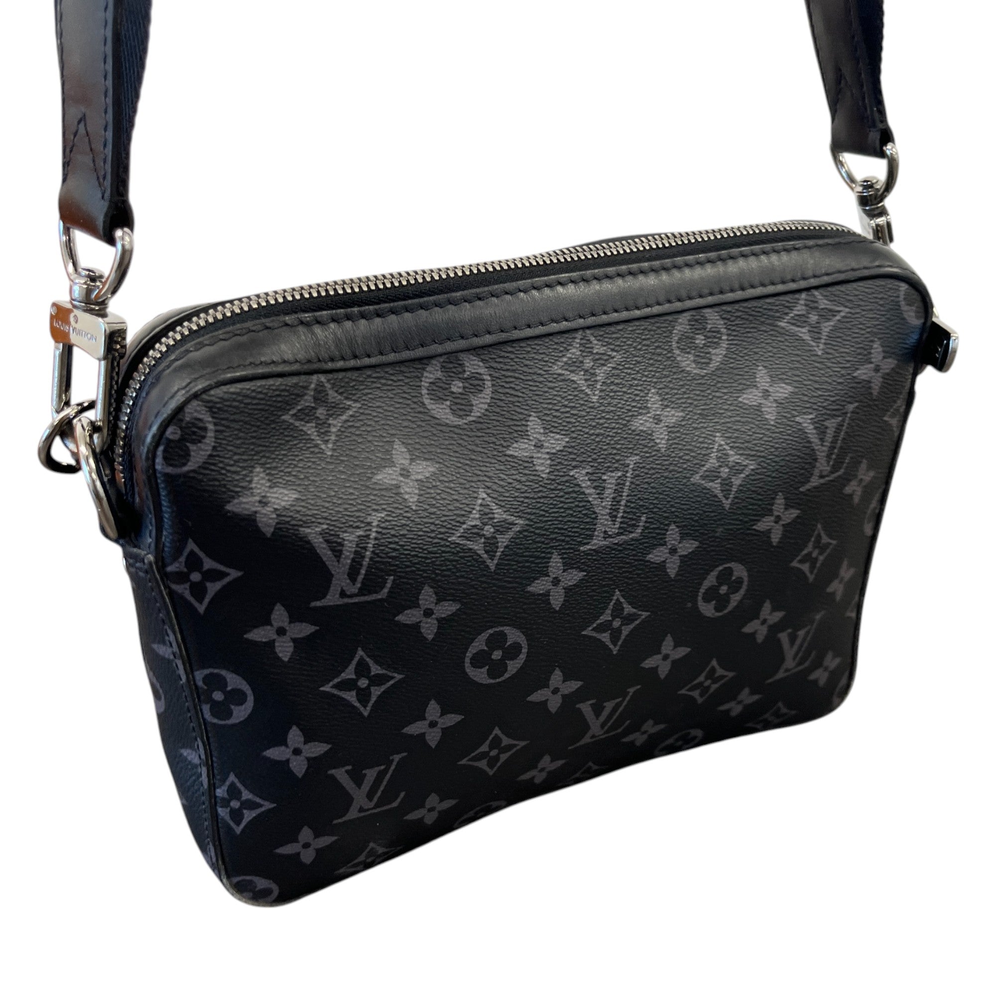 Men's Monogram Eclipse Trio Messenger Bag Black