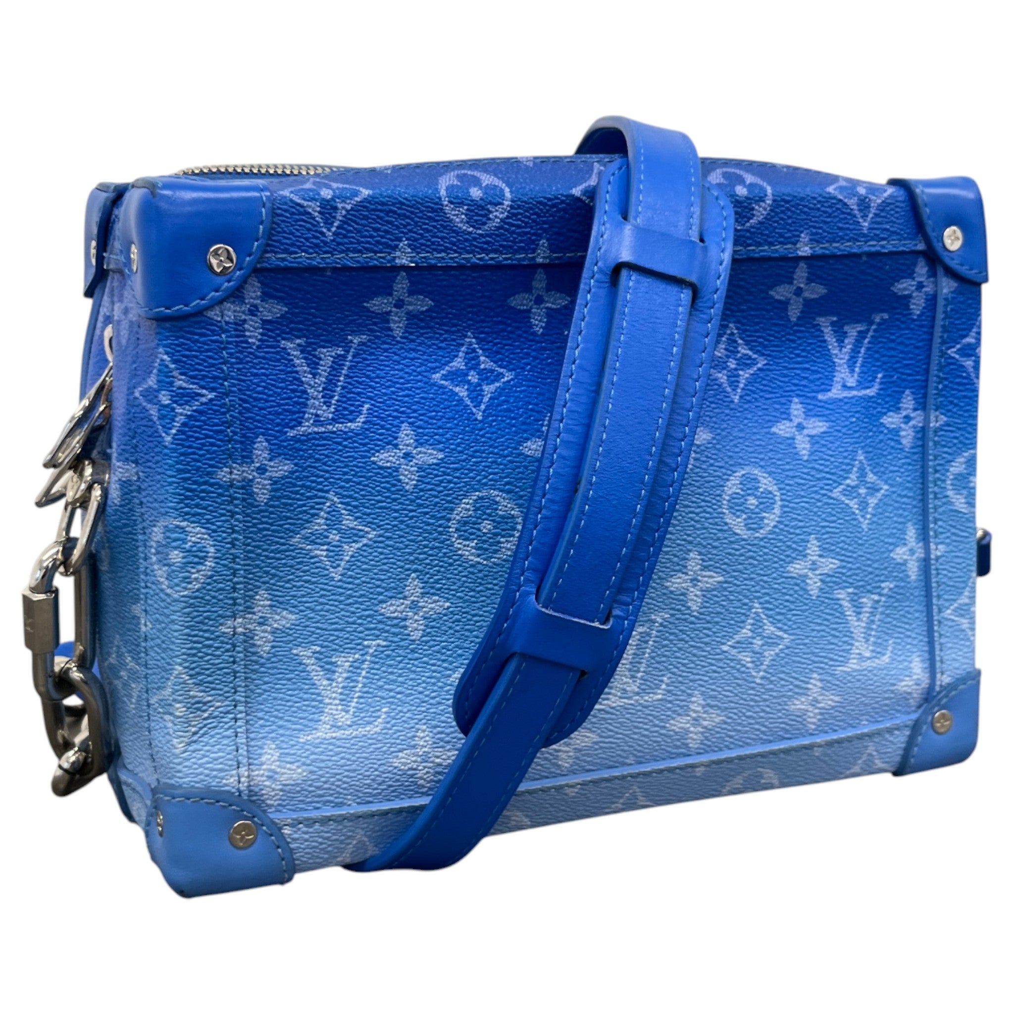 Men's Monogram Clouds Soft Trunk Bag Blue