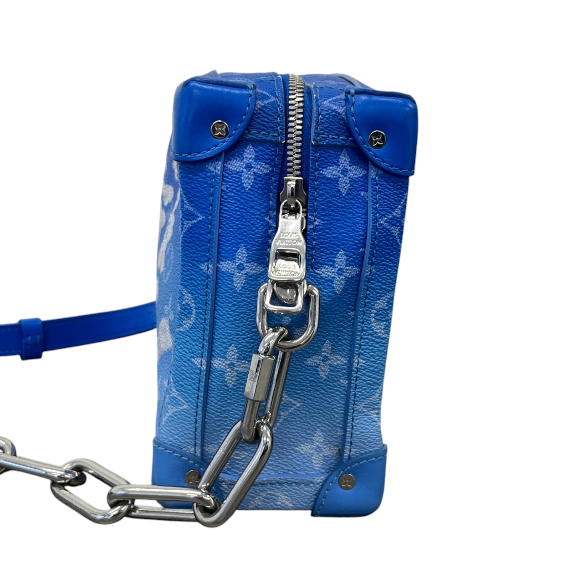 Men's Monogram Clouds Soft Trunk Bag Blue