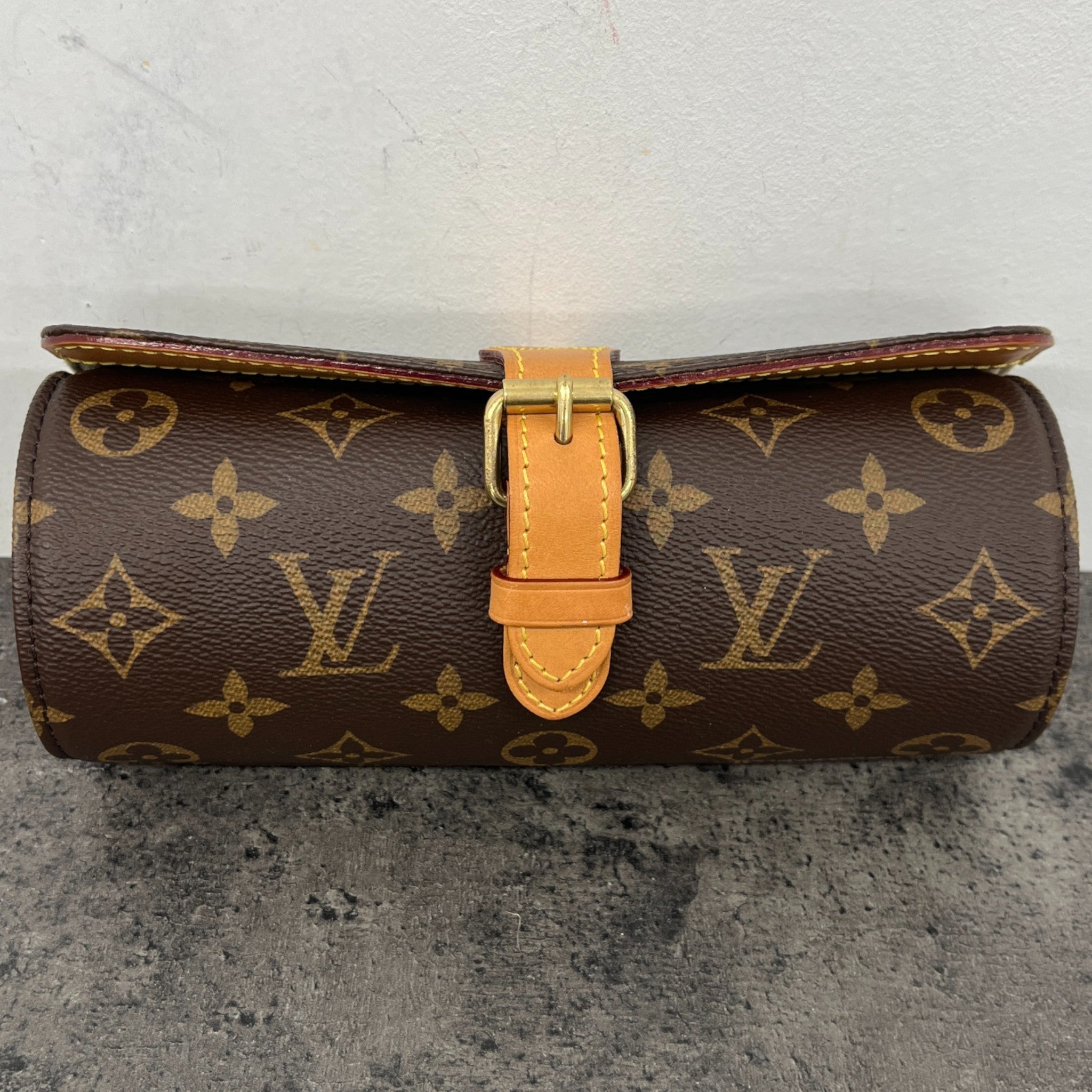 Monogram 3 Watch Case Brown