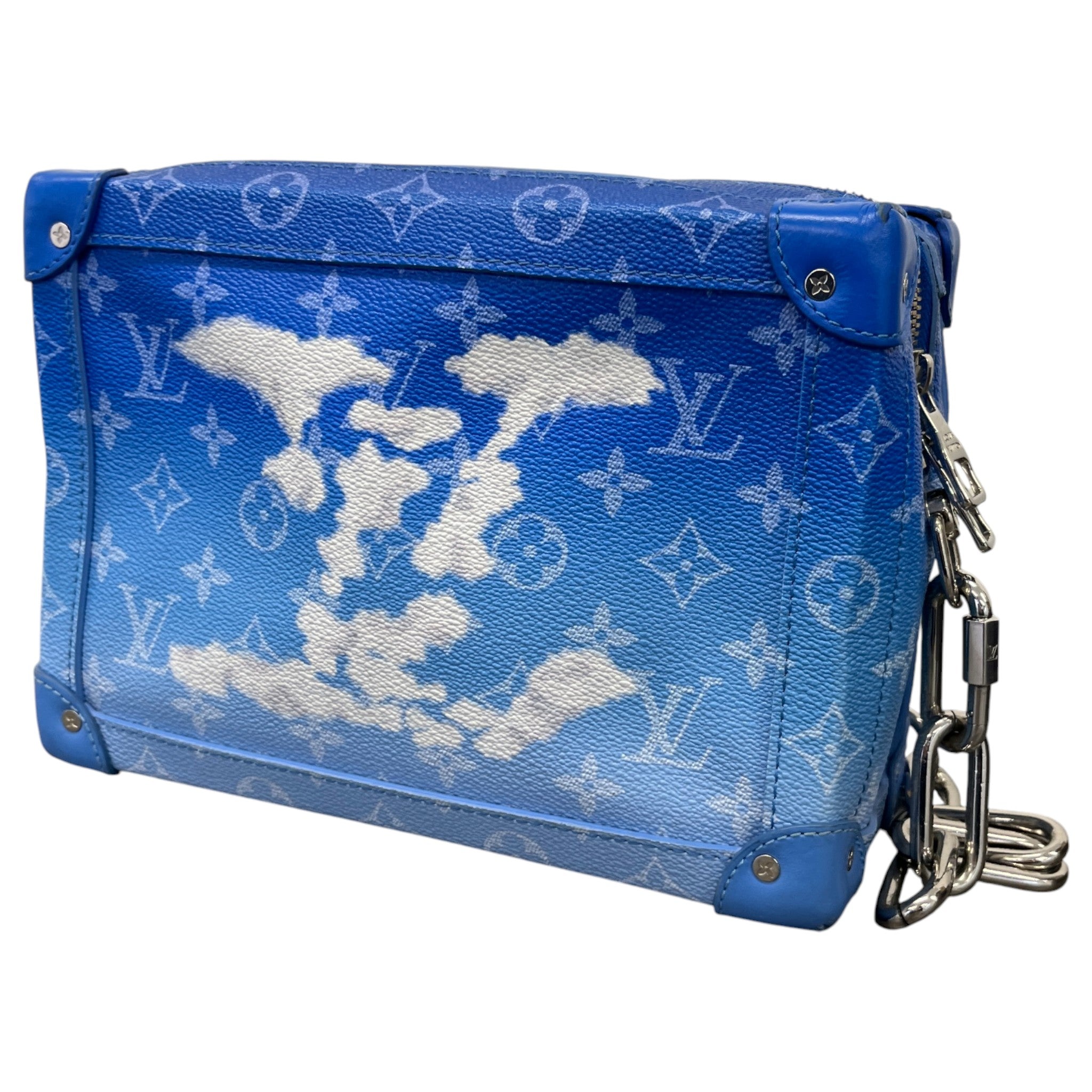 Men's Monogram Clouds Soft Trunk Bag Blue