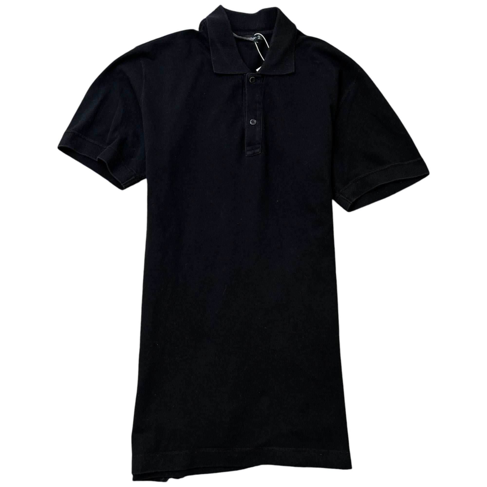 Men's Plaque Logo Polo Shirt Black Size IT 52 / UK XL