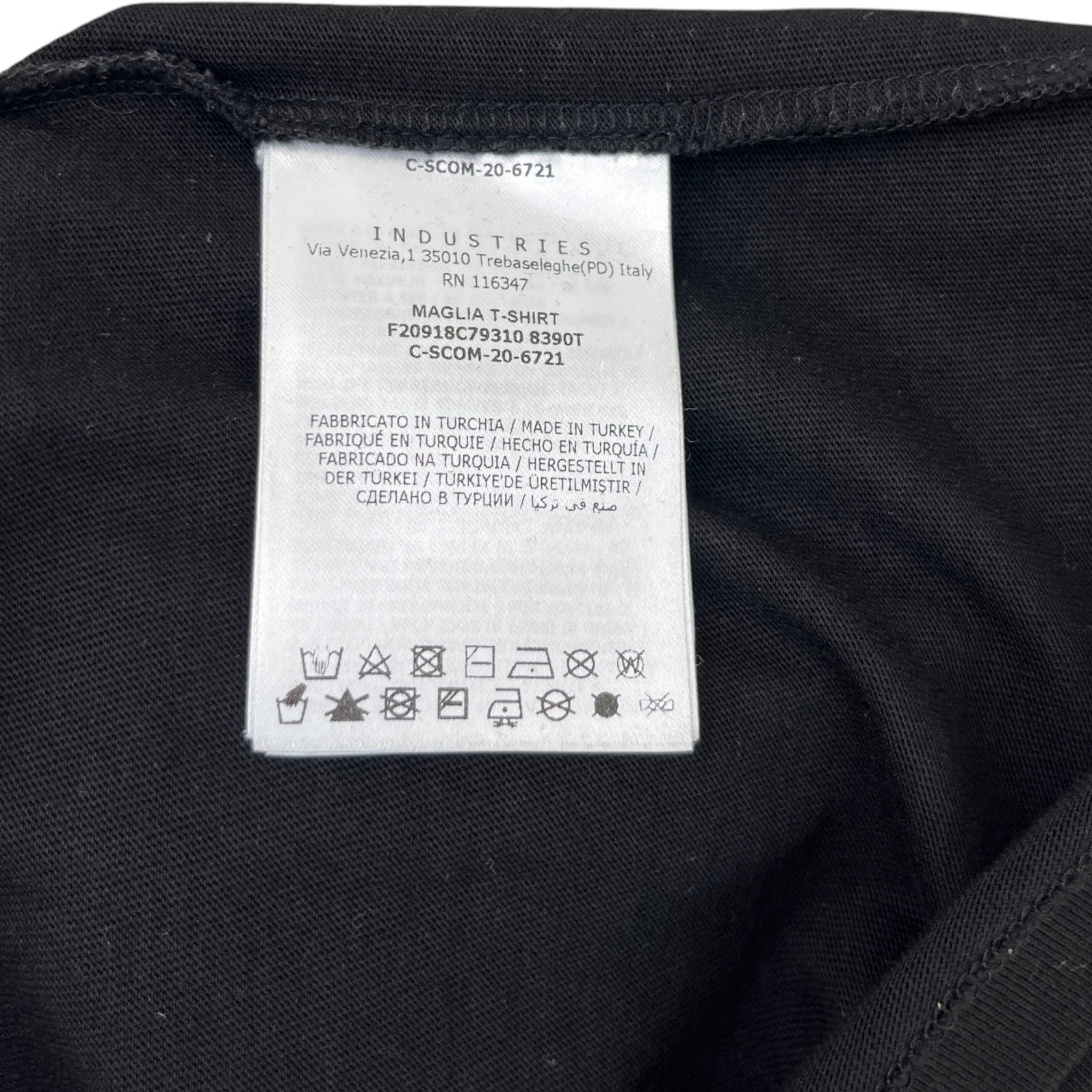 Men's Maglia T-Shirt Black Size M