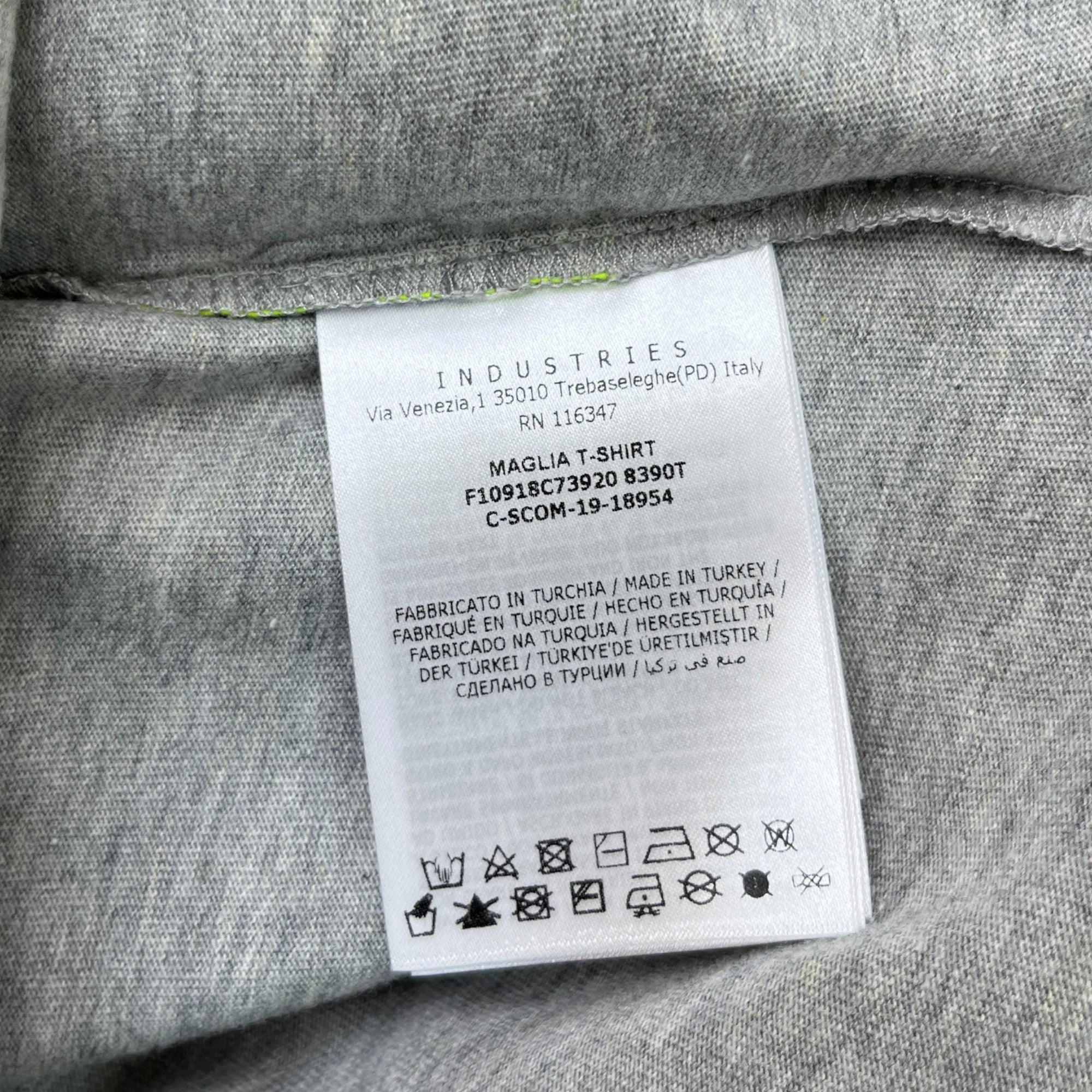 Men's Maglia T-Shirt Grey Size S