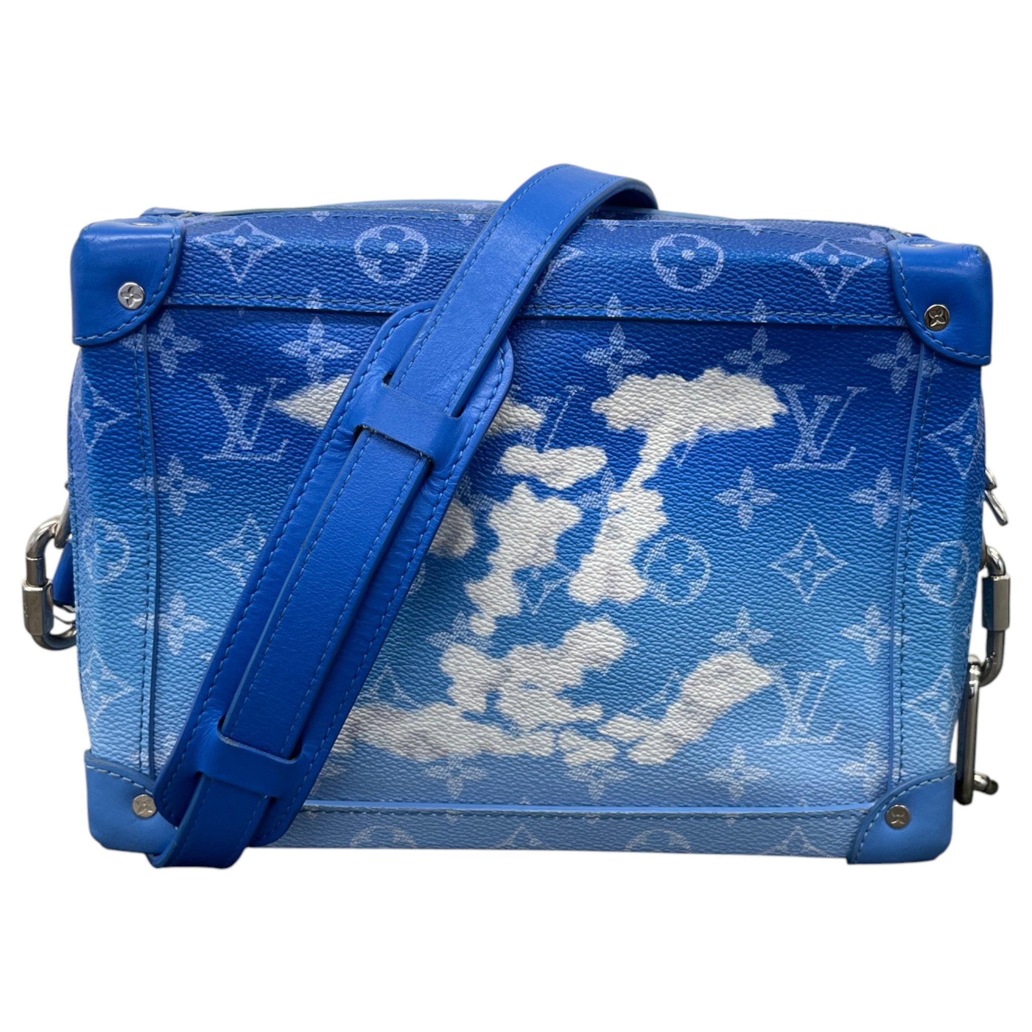 Men's Monogram Clouds Soft Trunk Bag Blue