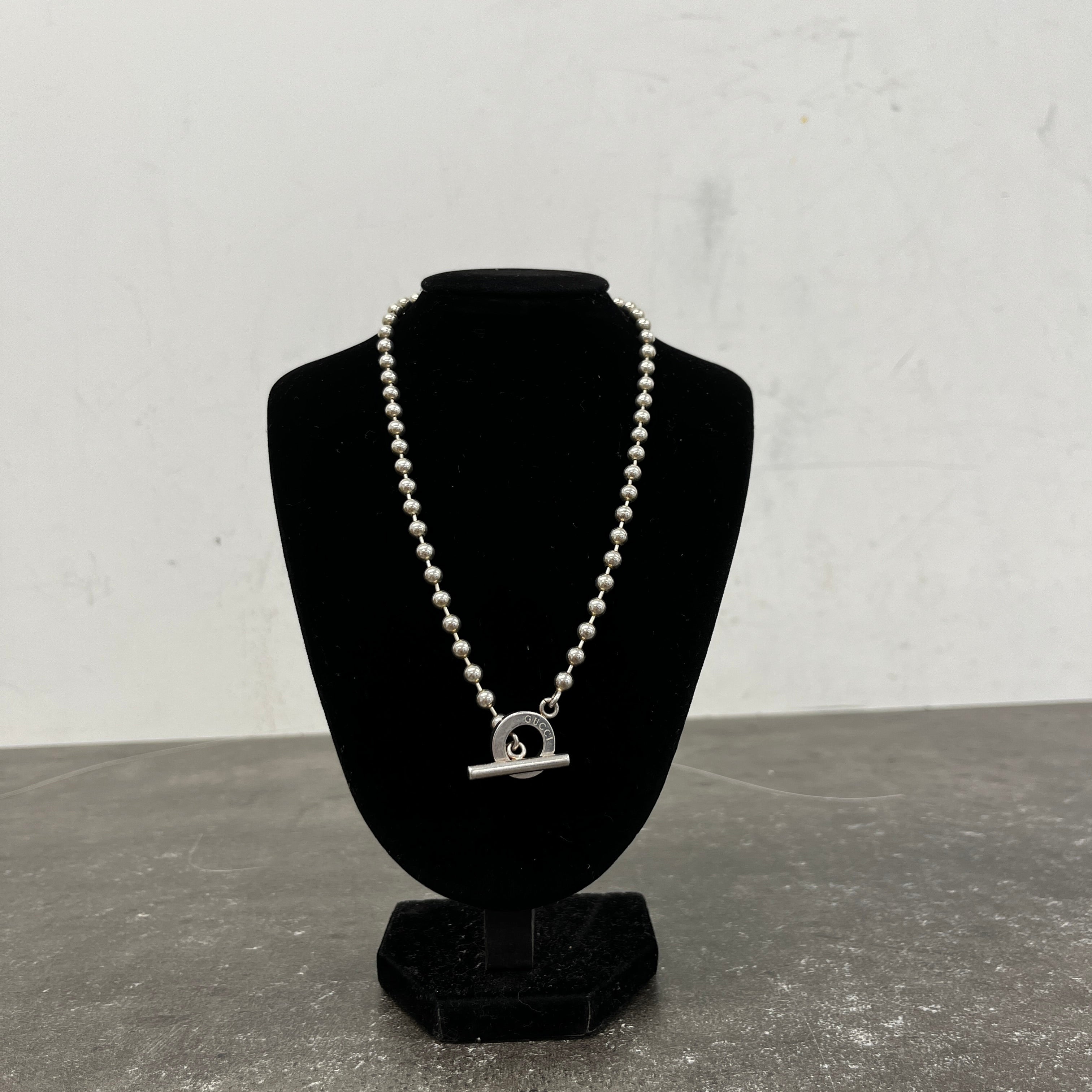Women's Boule Toggle Necklace Silver