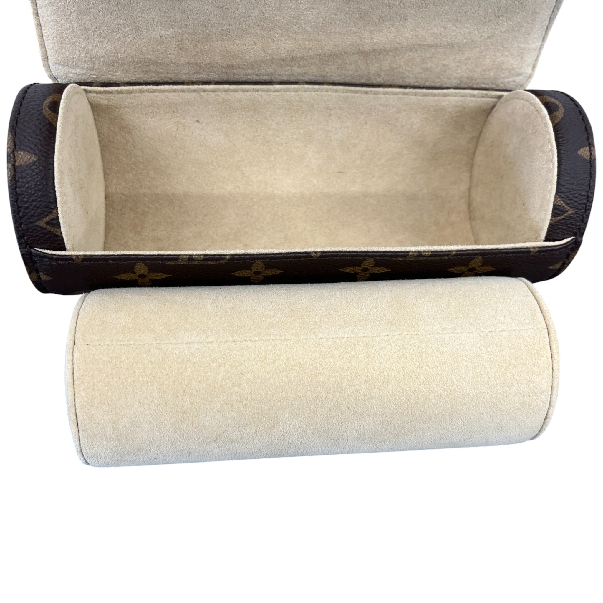 Monogram 3 Watch Case Brown