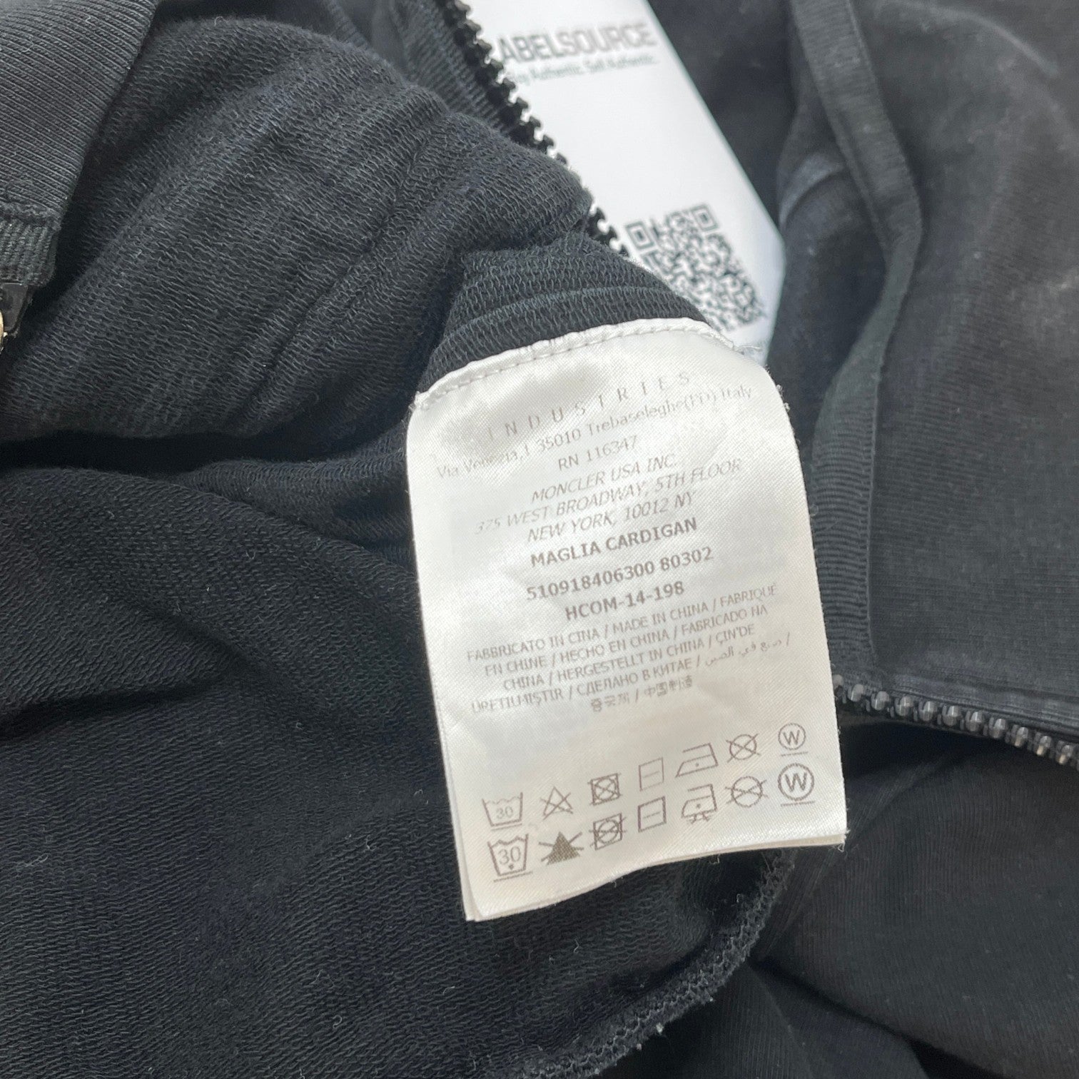 Men's Maglia Cardigan Black Size S