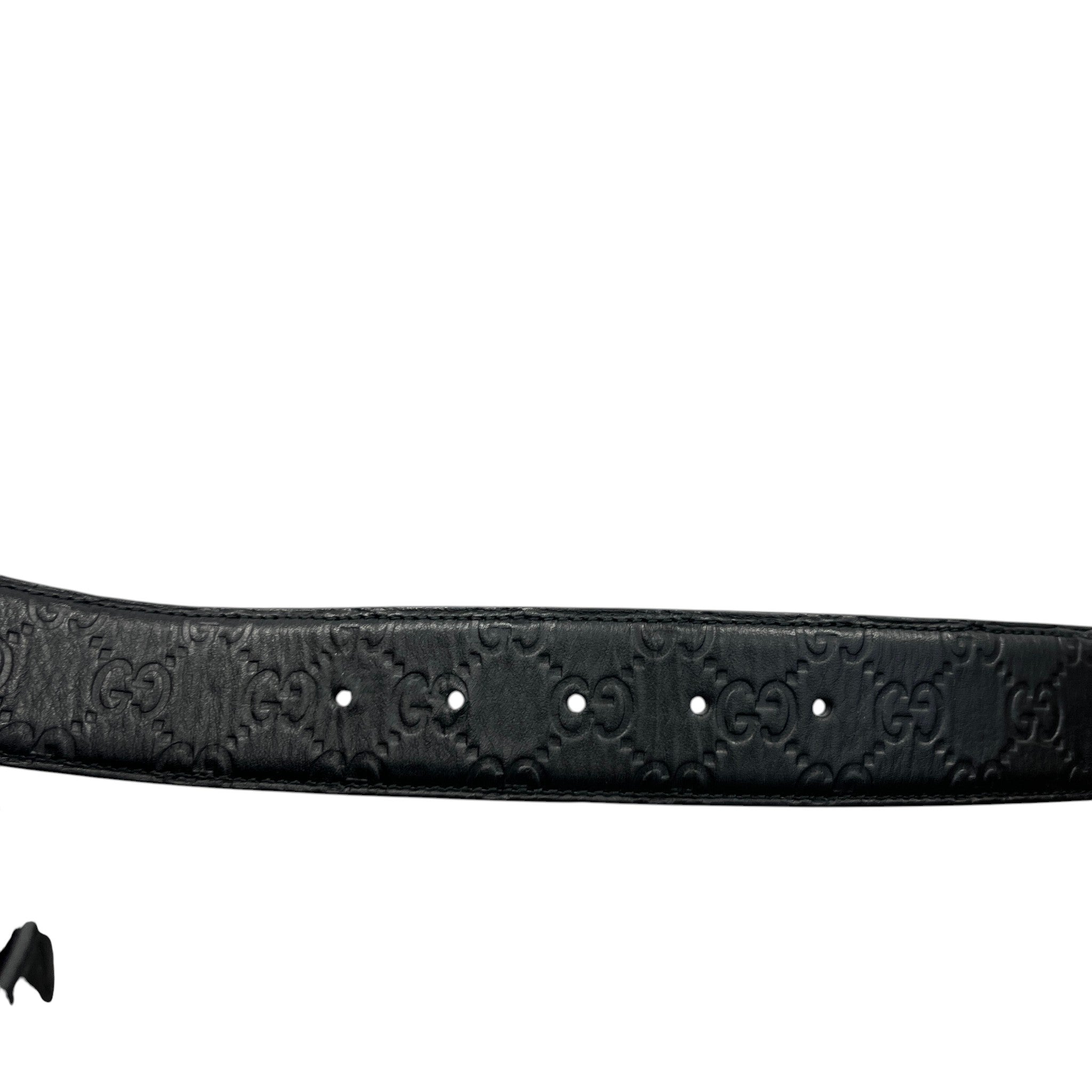 Men's Interlocking G Belt Black Size Waist 34"