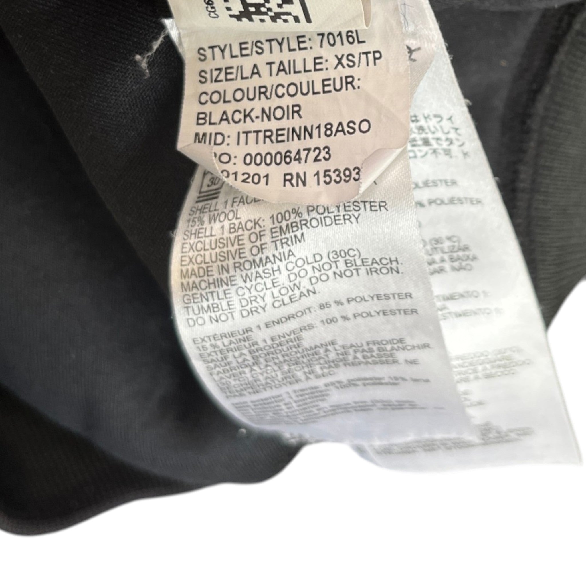 Women's Simcoe Jacket Black Size XS