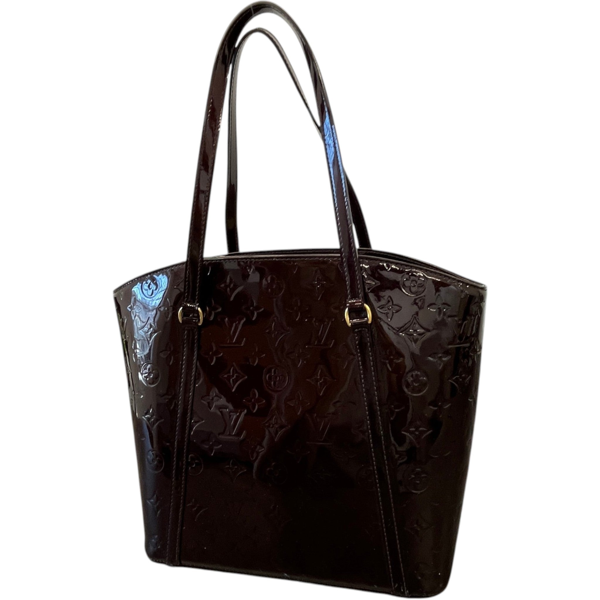 Women's Vernis Leather Avalon Gm Bag Burgundy