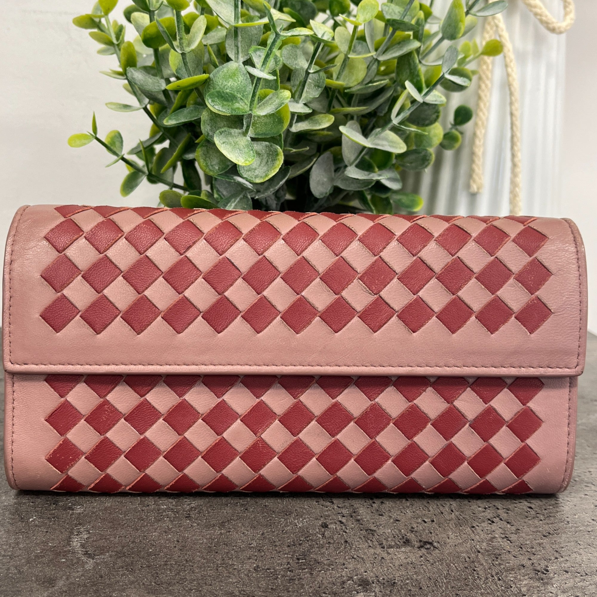 Women's Intrecciato Purse Pink