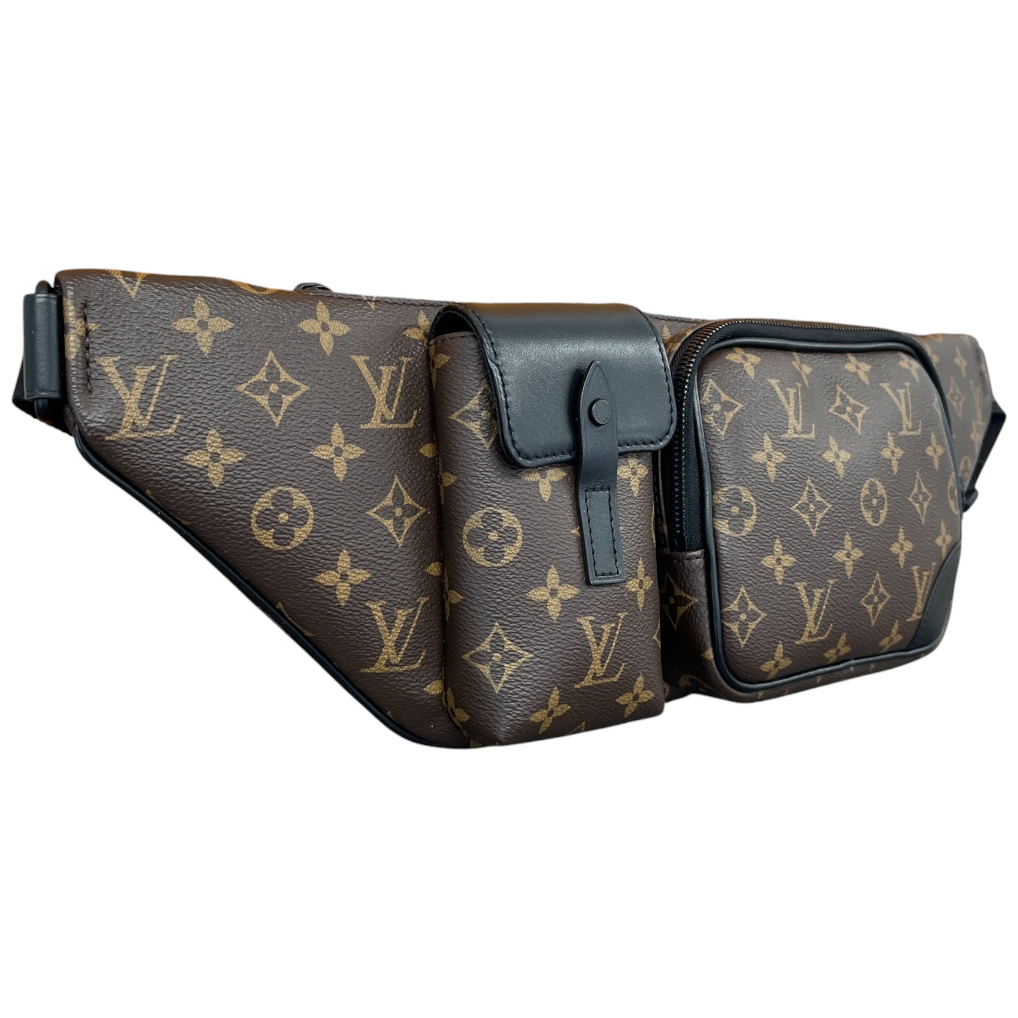 Men's Monogram Macassar Christopher Belt Bag Brown