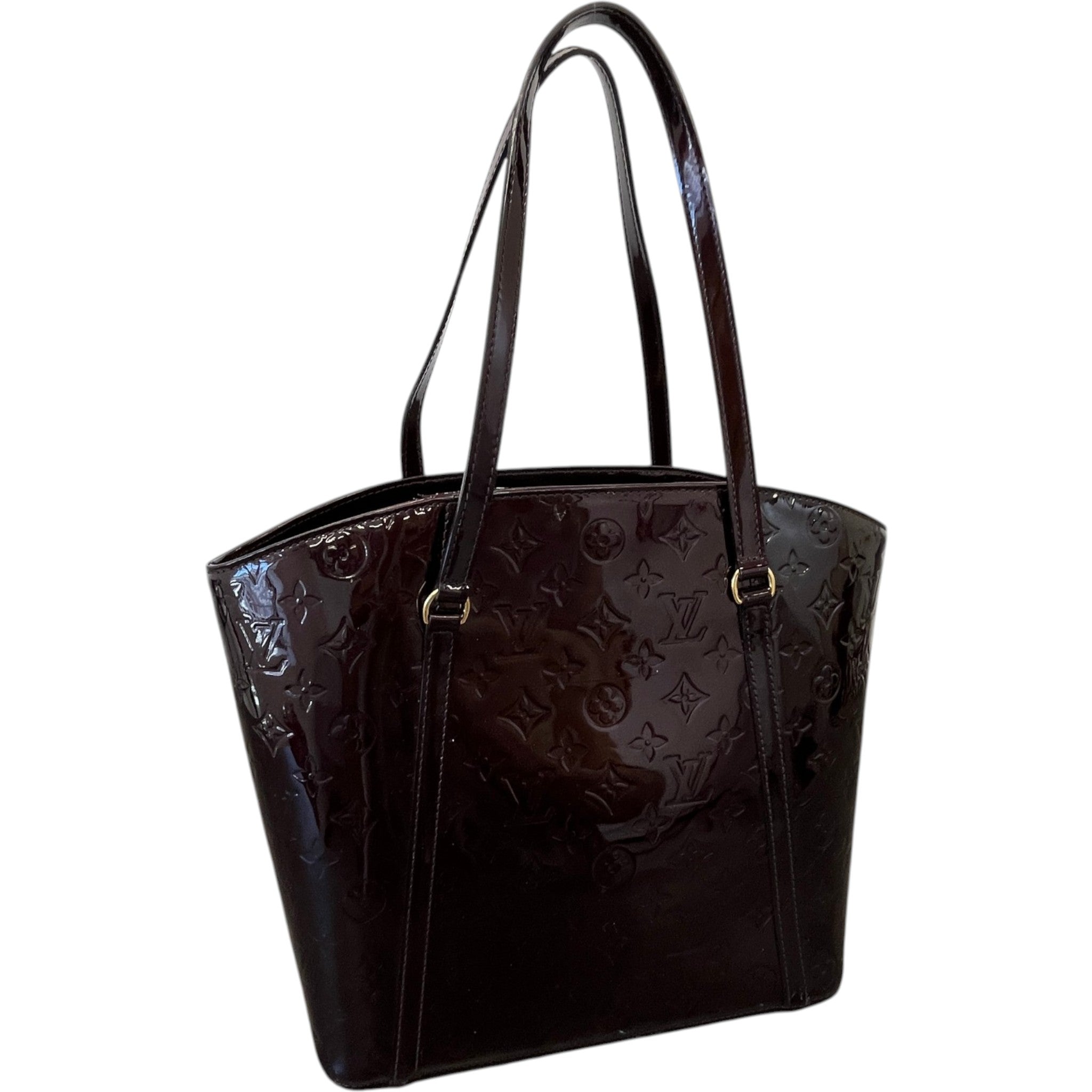 Women's Vernis Leather Avalon Gm Bag Burgundy