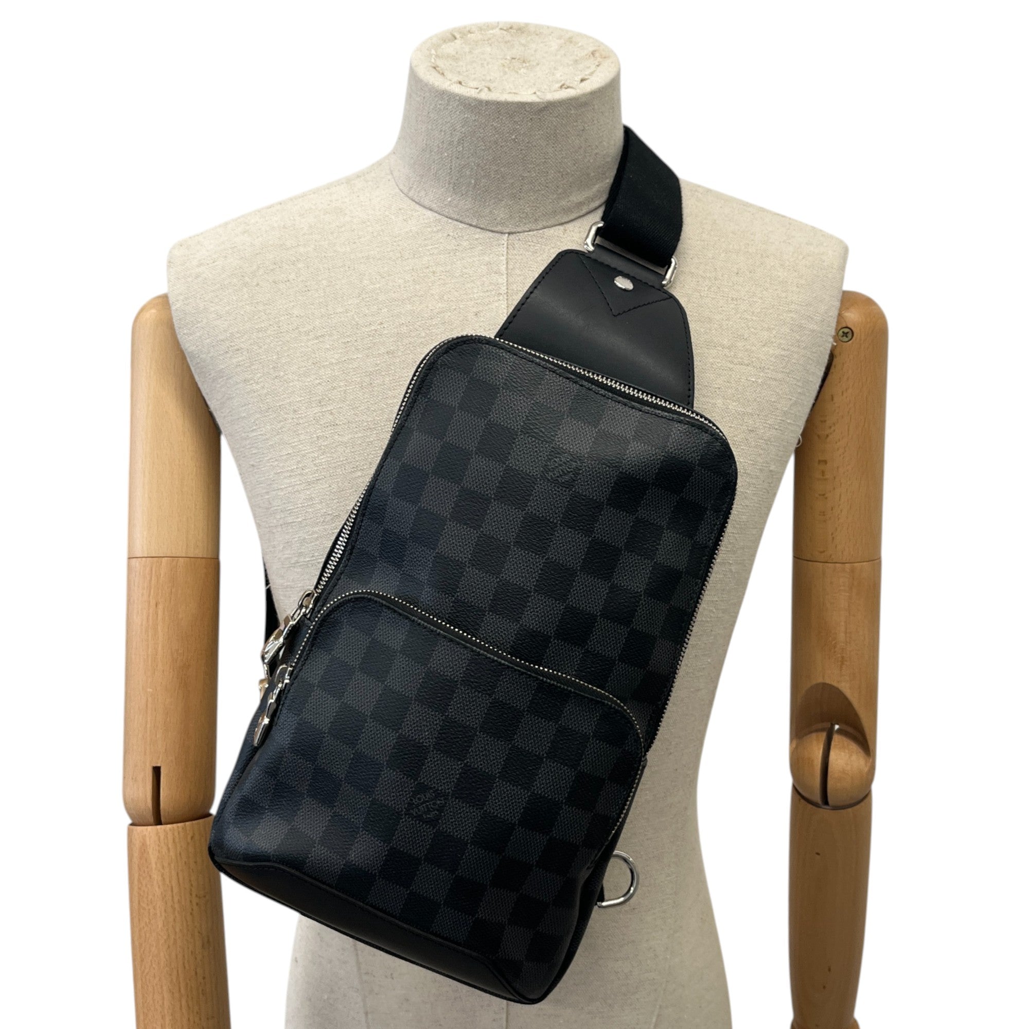 Men's Damier Graphite Avenue Nm Slingbag Messenger Bag Black