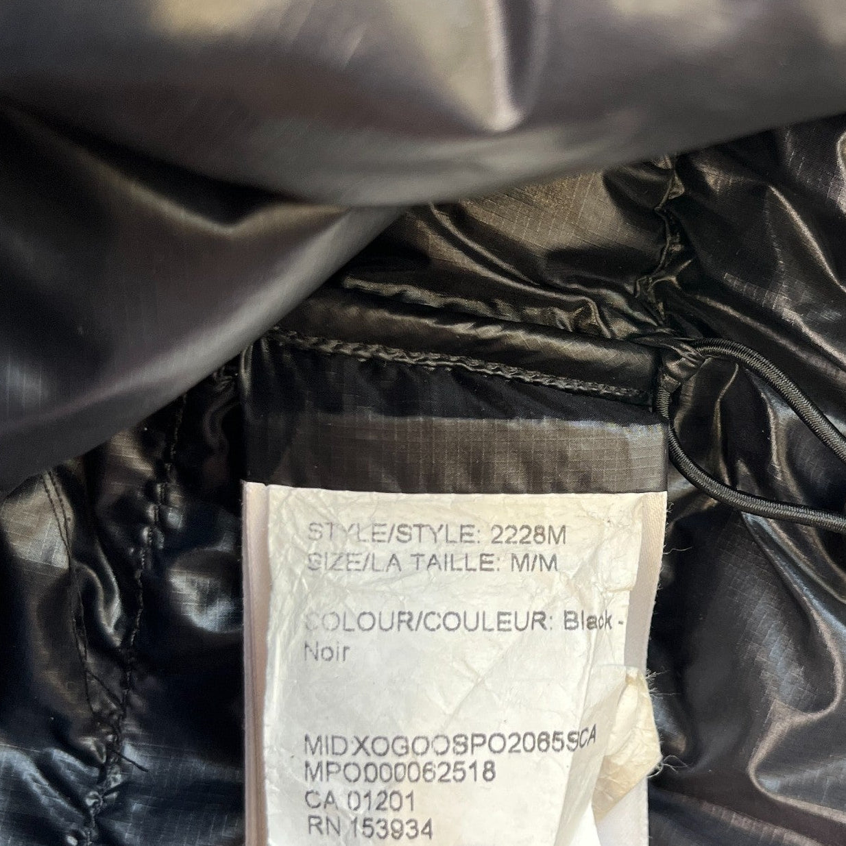 Men's Crofton Down Jacket Black Size M