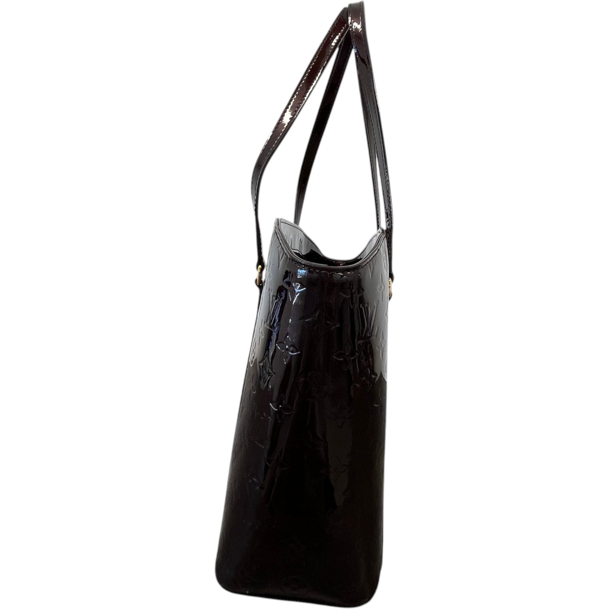 Women's Vernis Leather Avalon Gm Bag Burgundy