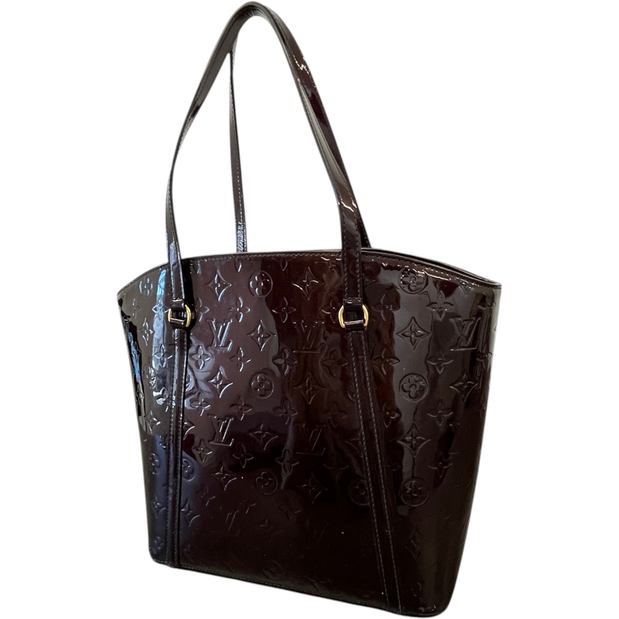 Women's Vernis Leather Avalon Gm Bag Burgundy