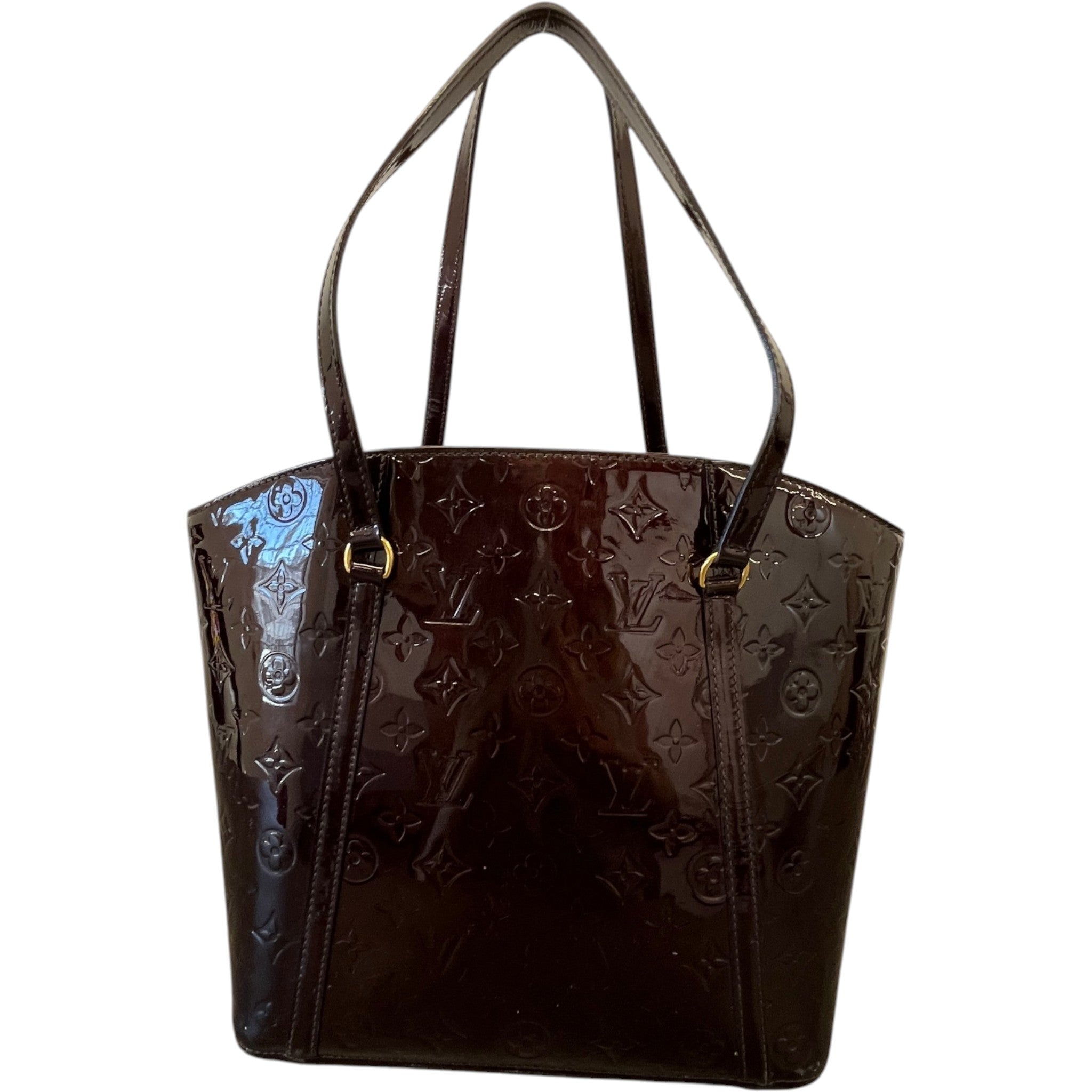 Women's Vernis Leather Avalon Gm Bag Burgundy