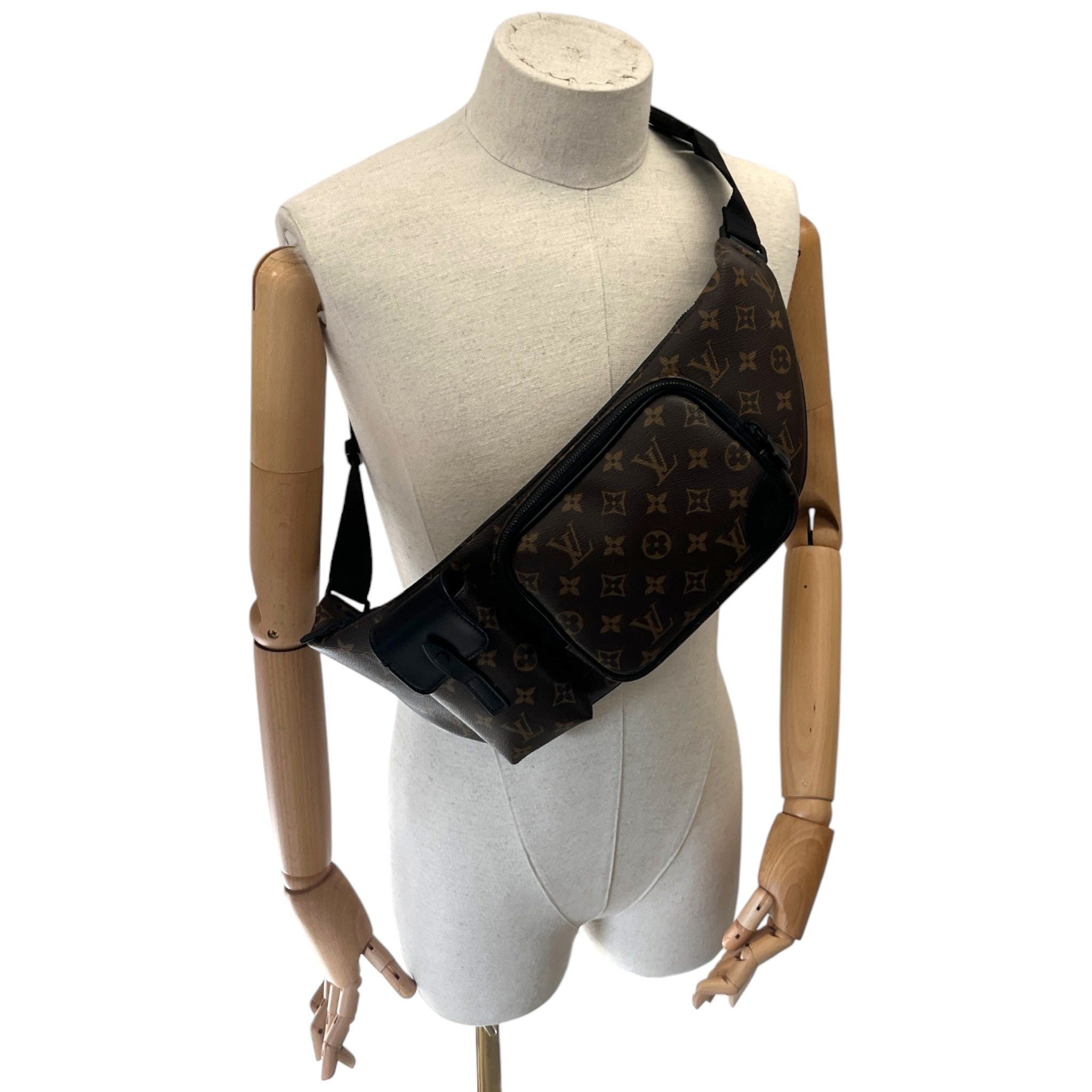 Men's Monogram Macassar Christopher Belt Bag Brown