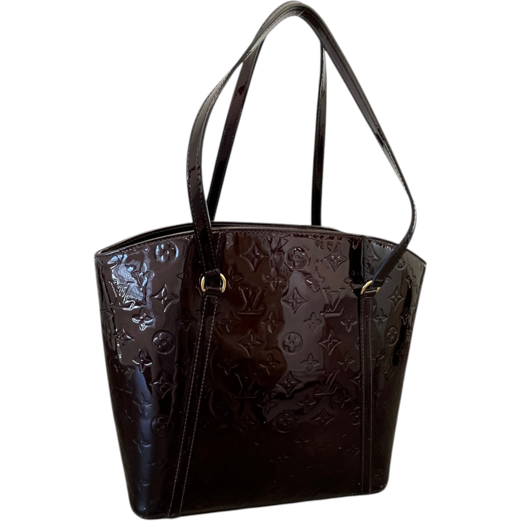 Women's Vernis Leather Avalon Gm Bag Burgundy