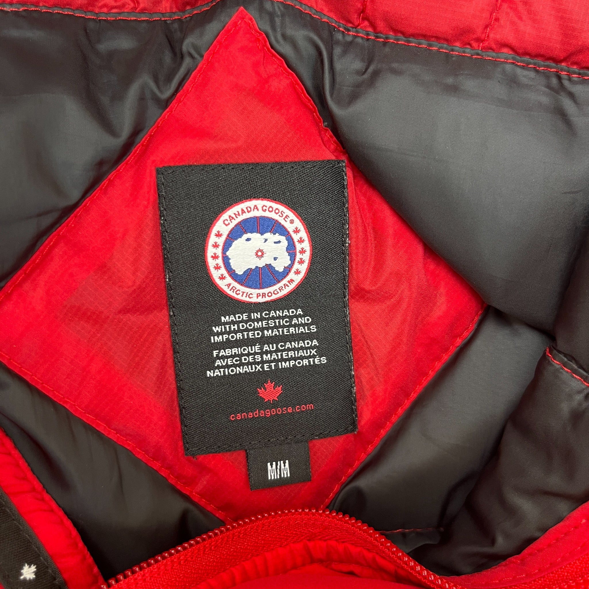 Men's Brookvale Down Jacket Red Size M