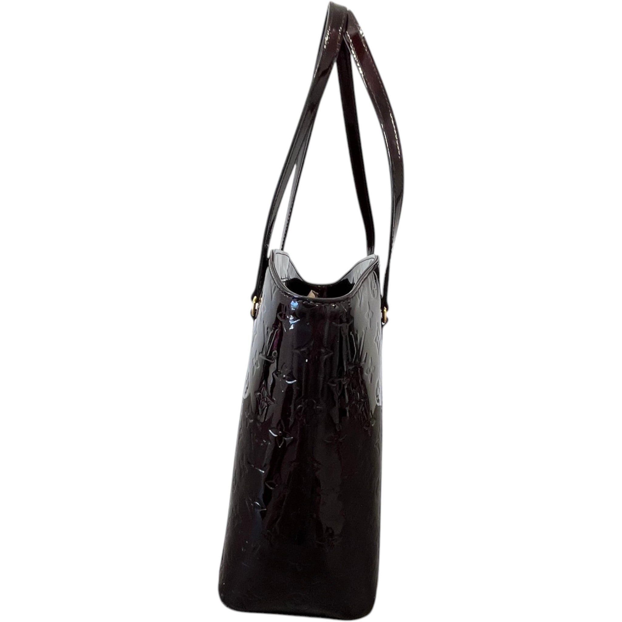 Women's Vernis Leather Avalon Gm Bag Burgundy