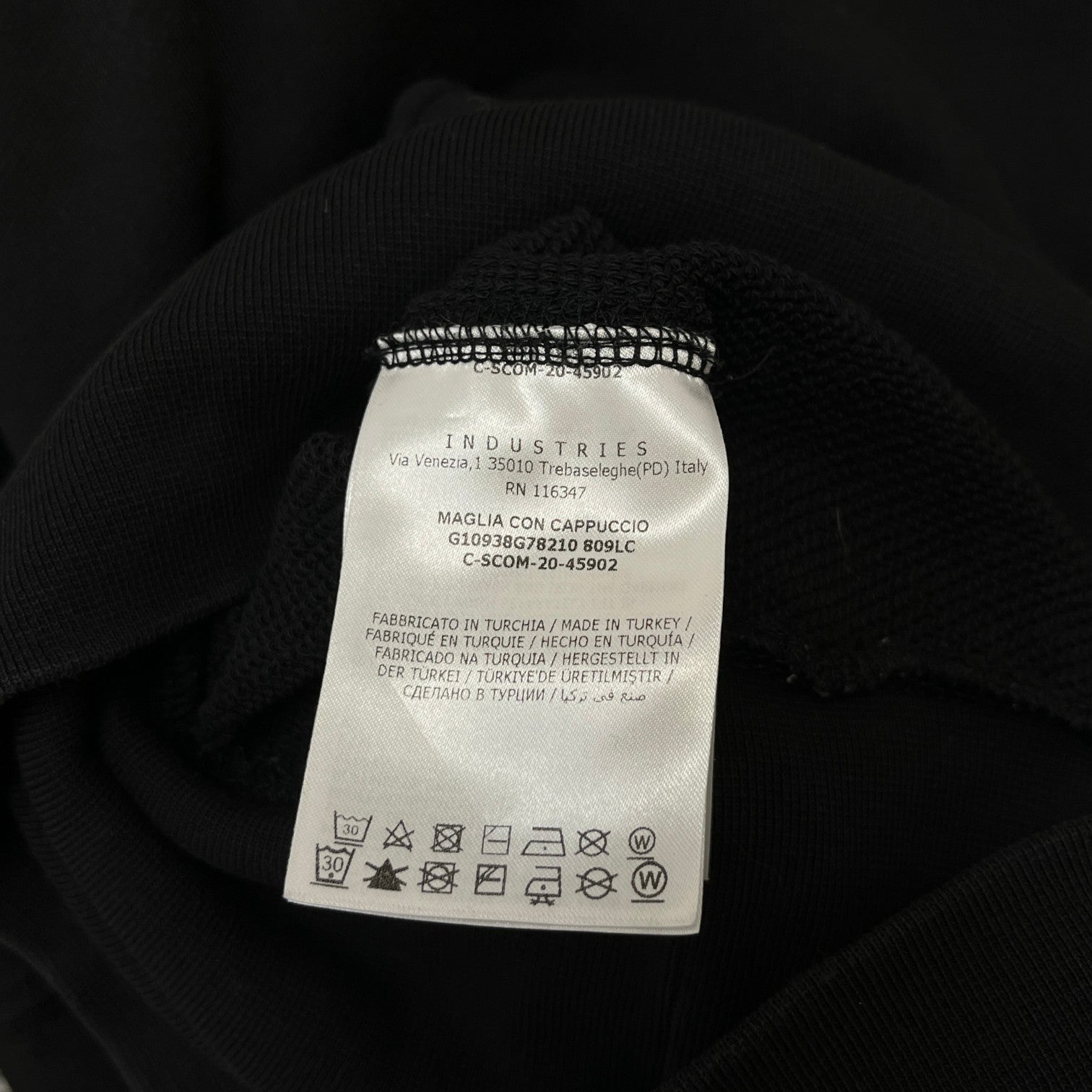 Women's Maglia Hoodie Black Size S