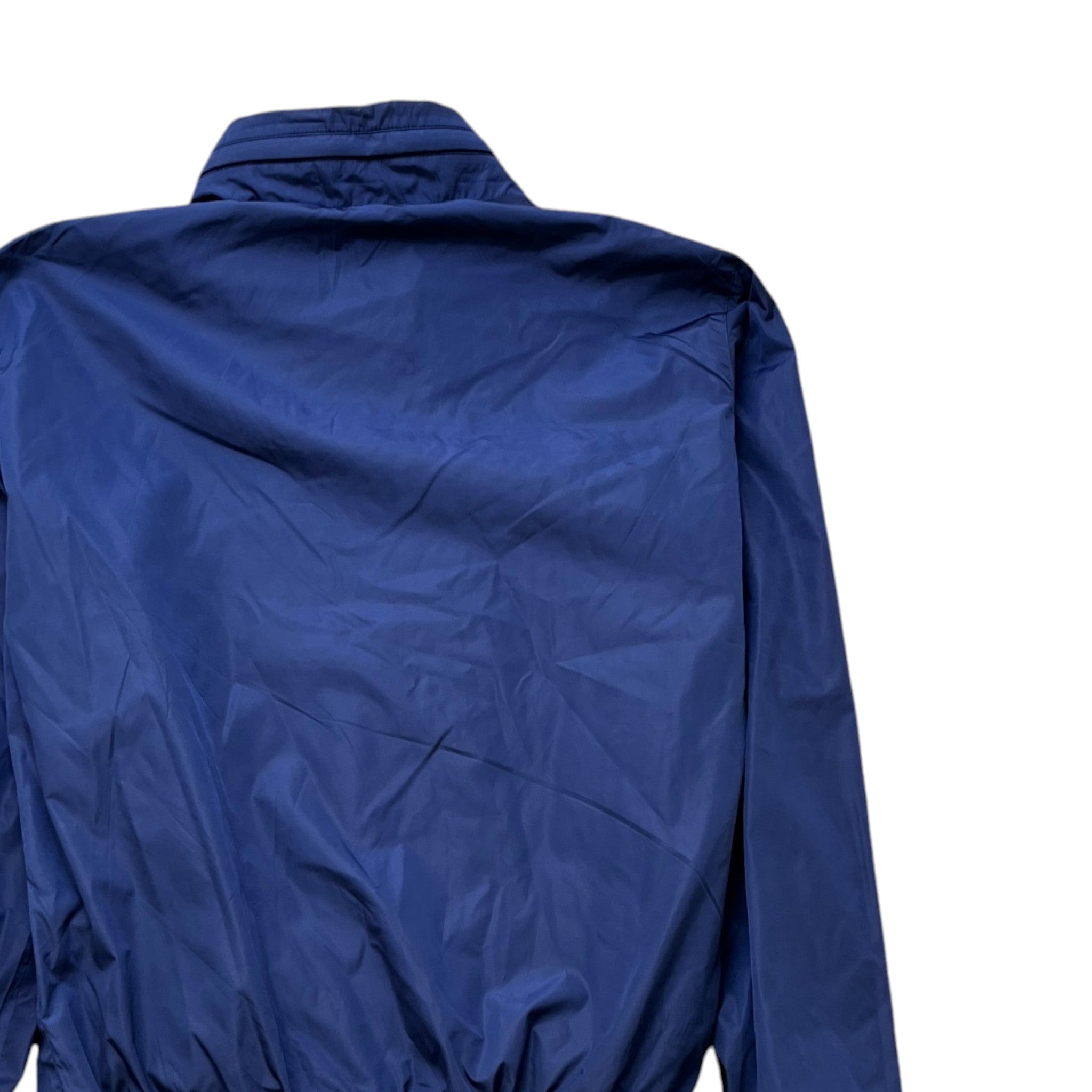 Men's Logo Patch Bomber Windbreaker Navy Size IT 50 / L