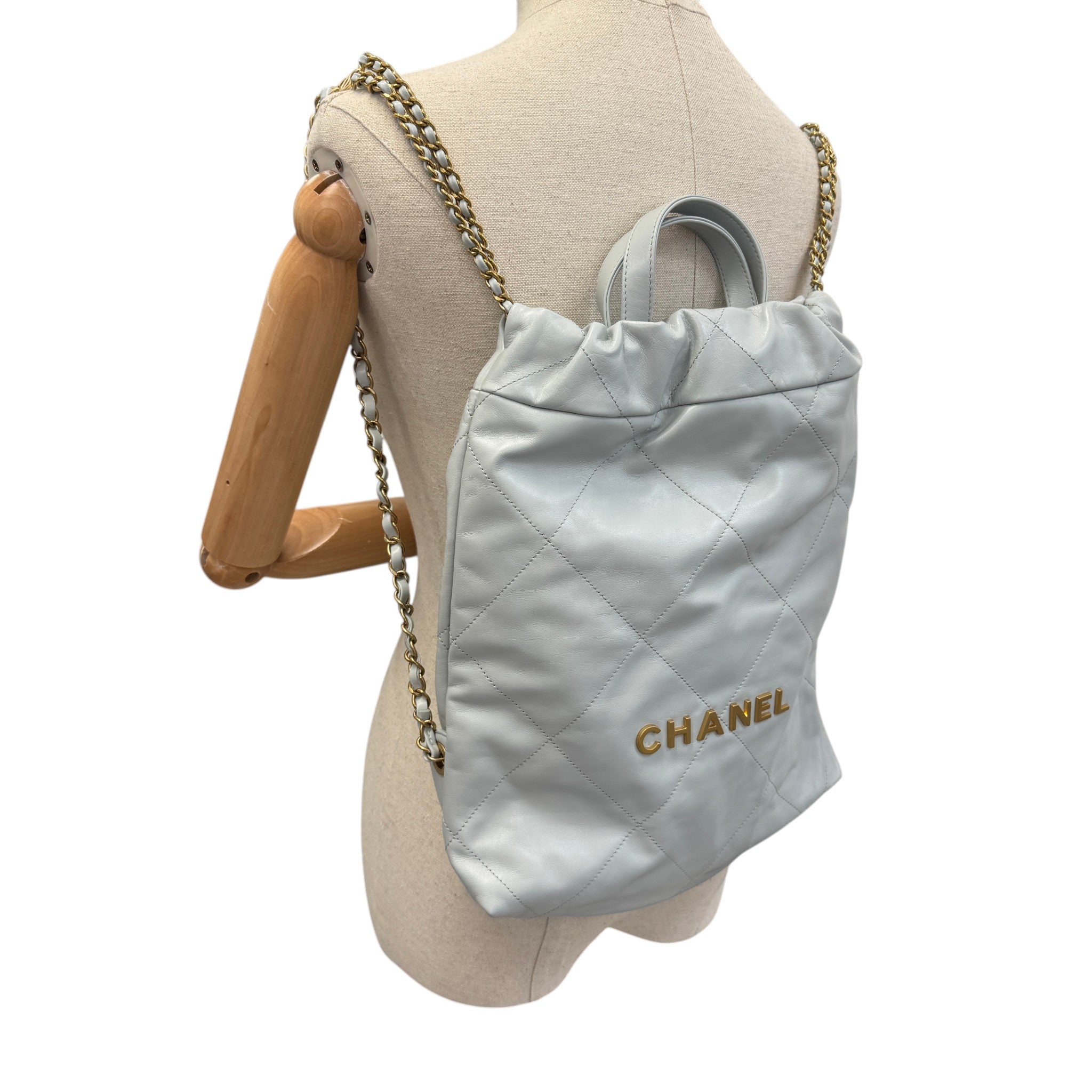Women's Calfskin 22 Backpack Grey