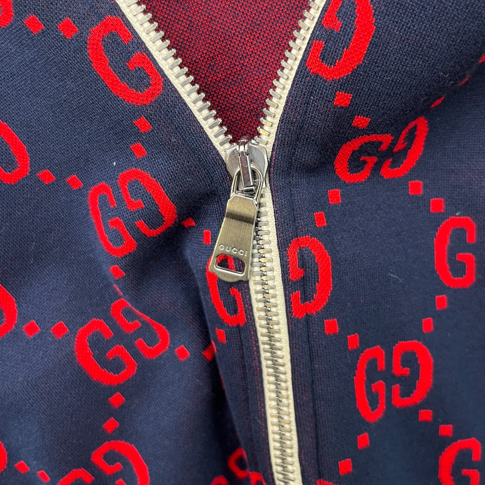 Men's Gg Supreme Track Jacket Navy Size XS