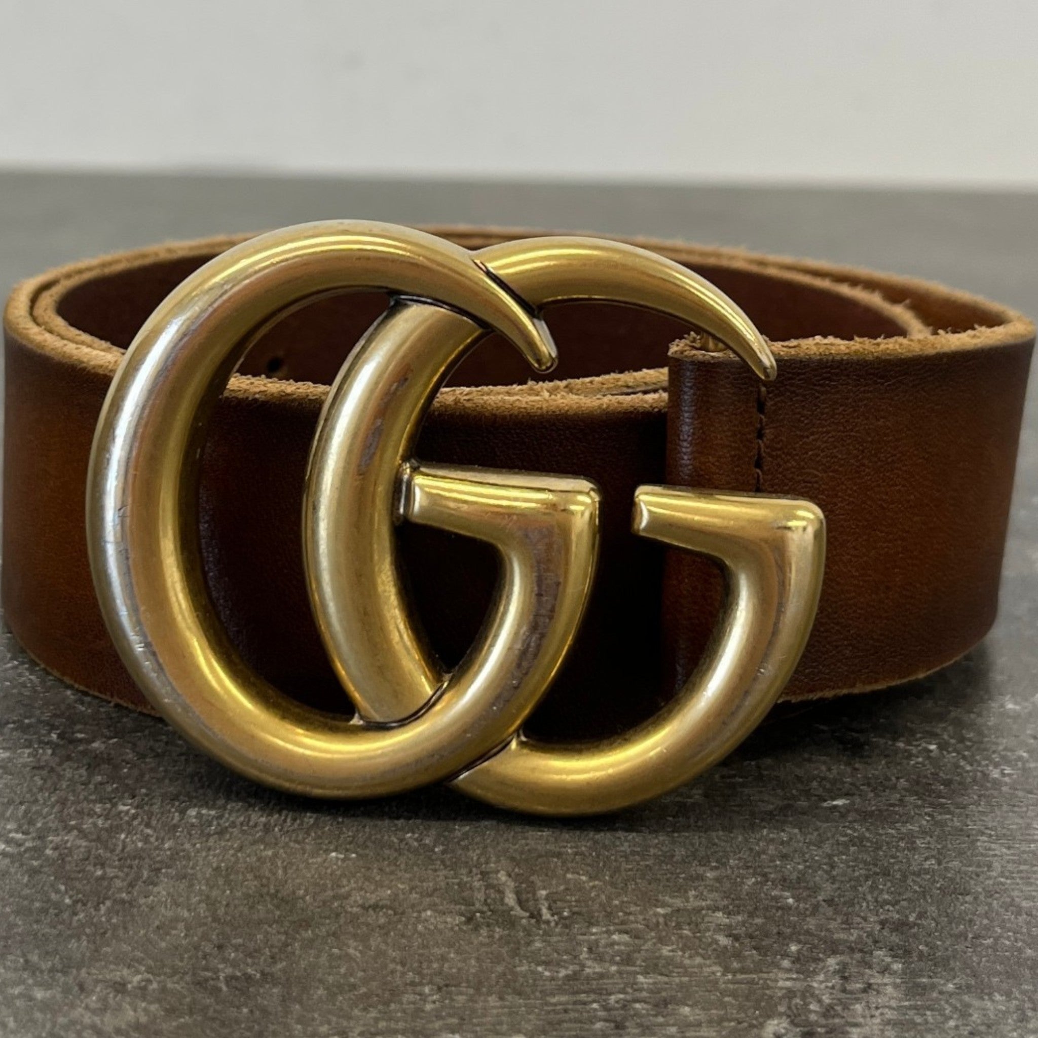 Women's Gg Marmont Belt Brown Size 70CM / UK 6