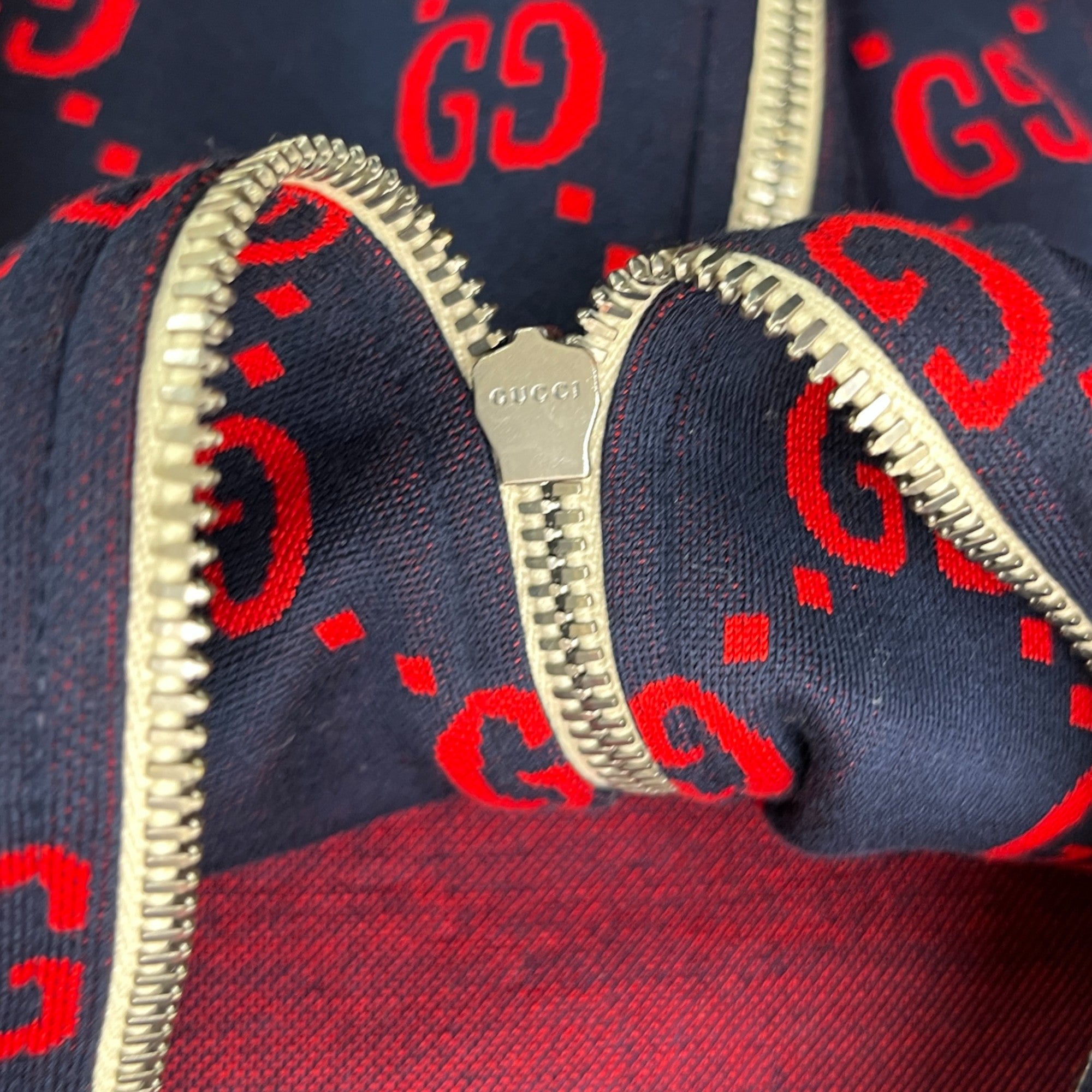 Men's Gg Supreme Track Jacket Navy Size XS