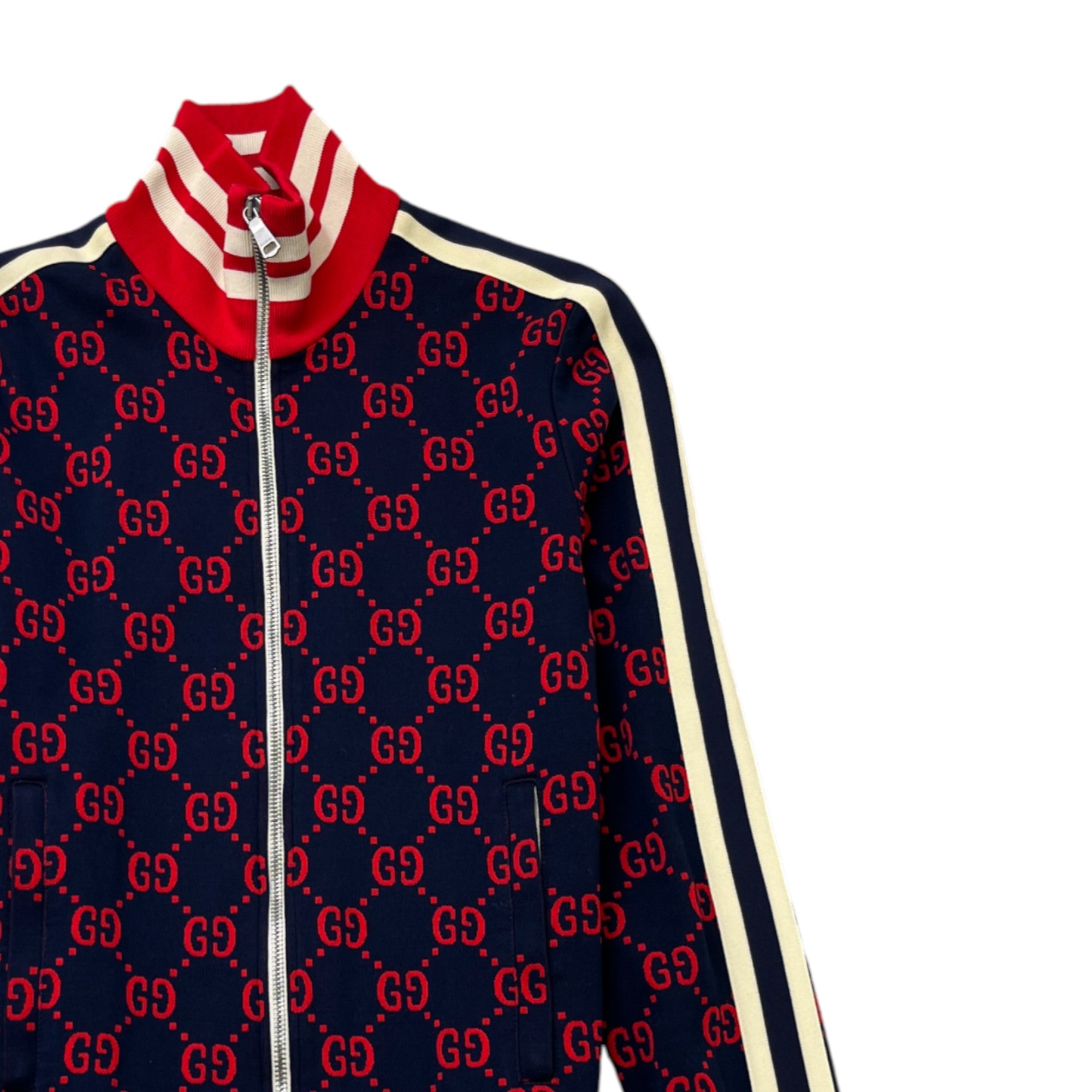 Men's Gg Supreme Track Jacket Navy Size XS