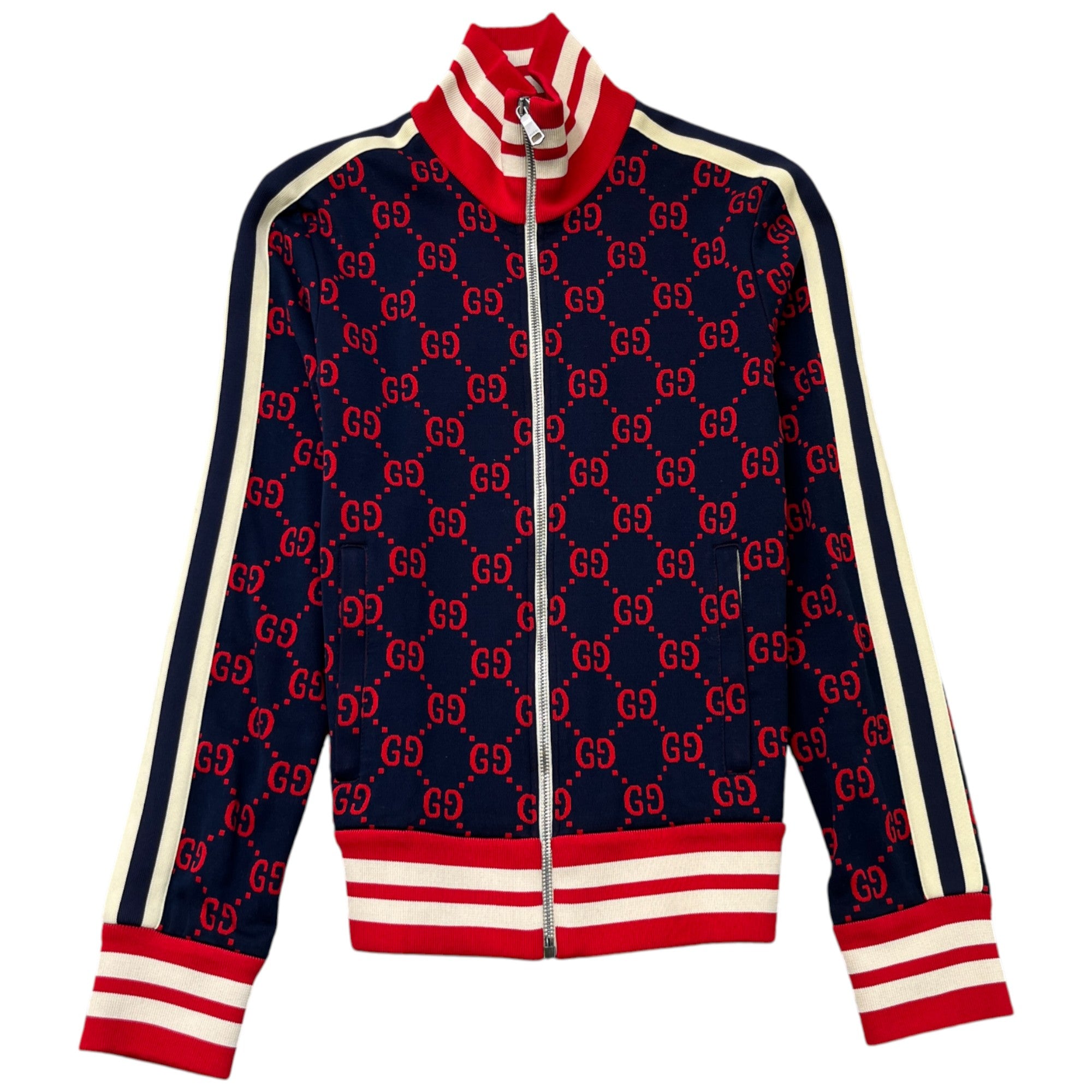 Men's Gg Supreme Track Jacket Navy Size XS