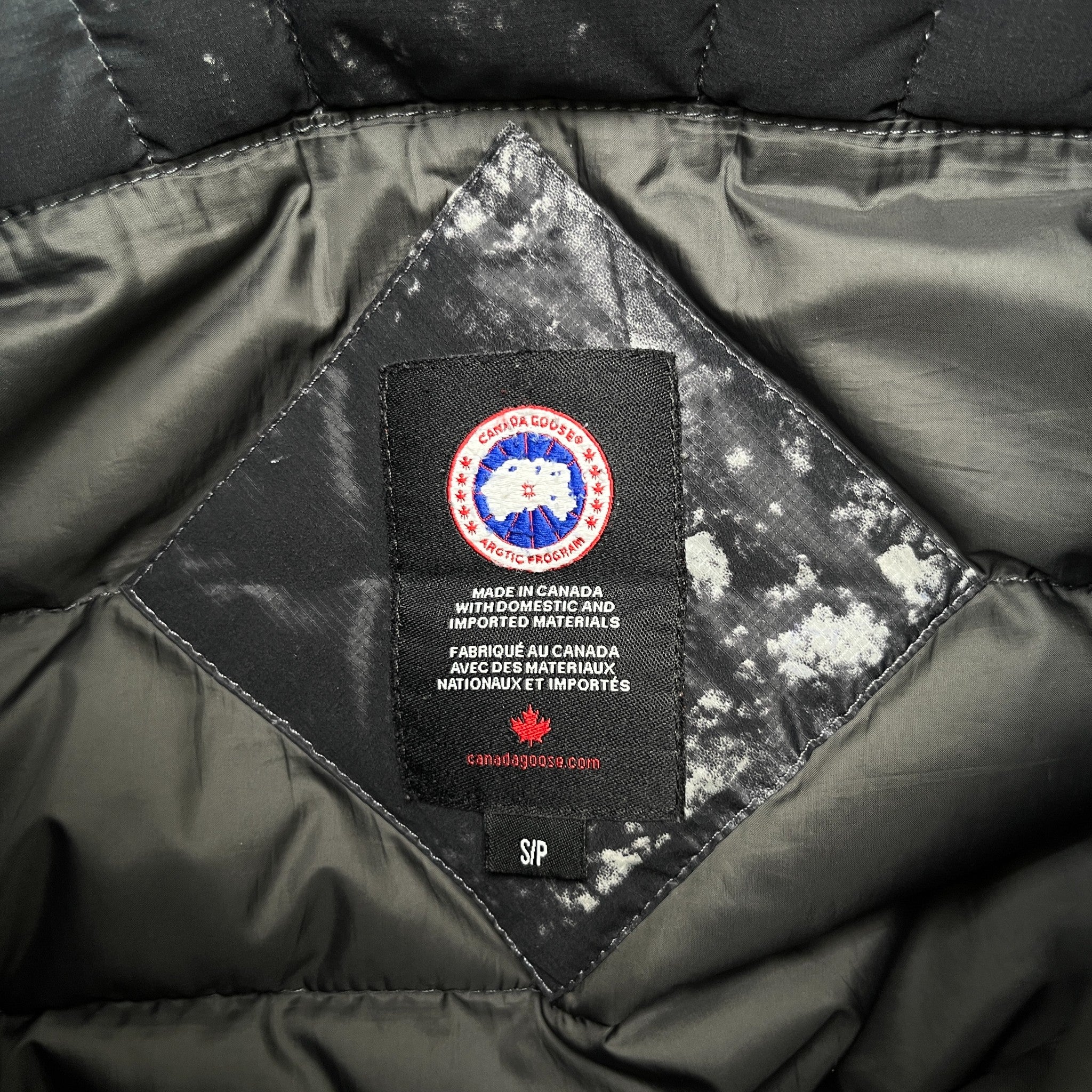 Men's Lodge Hooded Down Jacket Black Size S