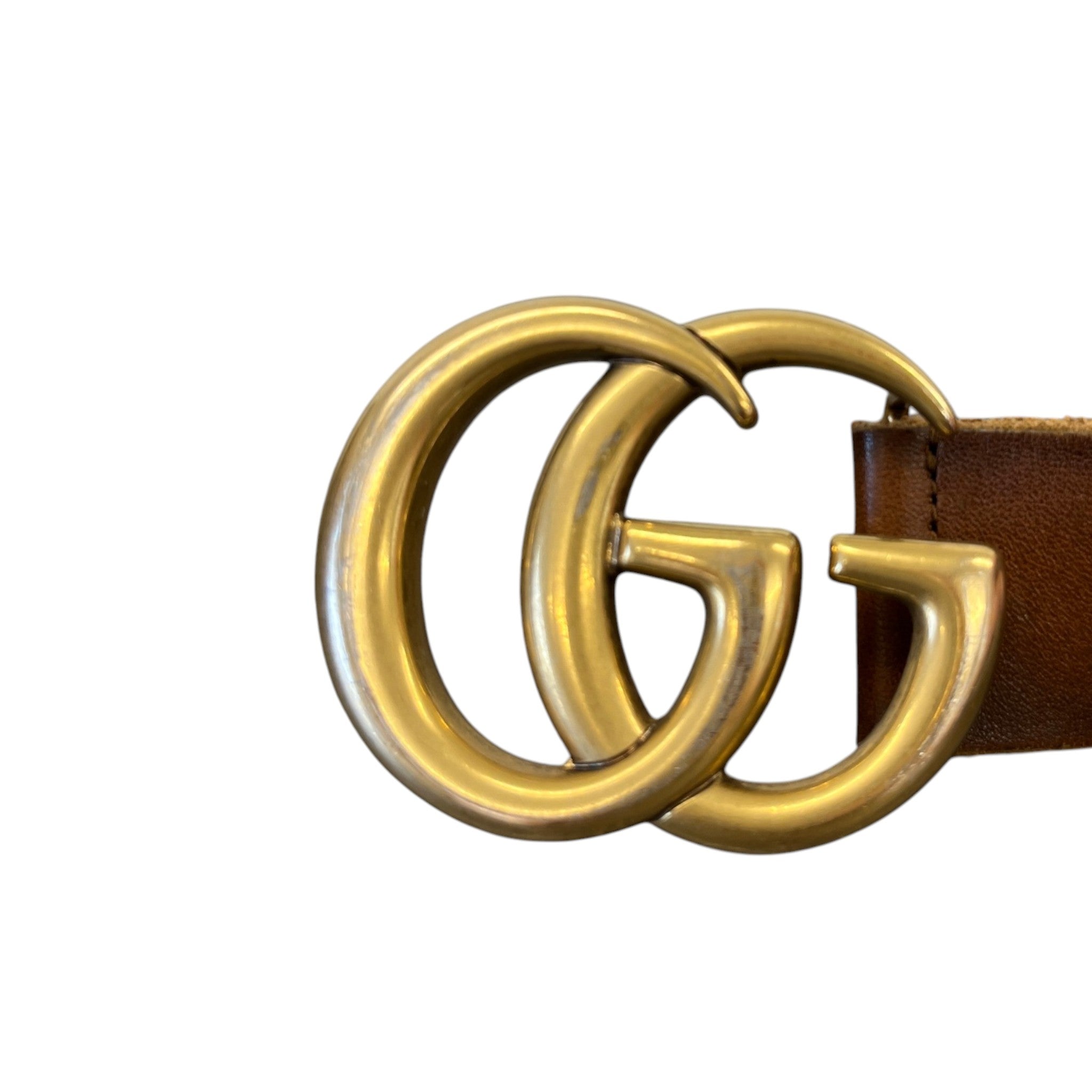 Women's Gg Marmont Belt Brown Size 70CM / UK 6
