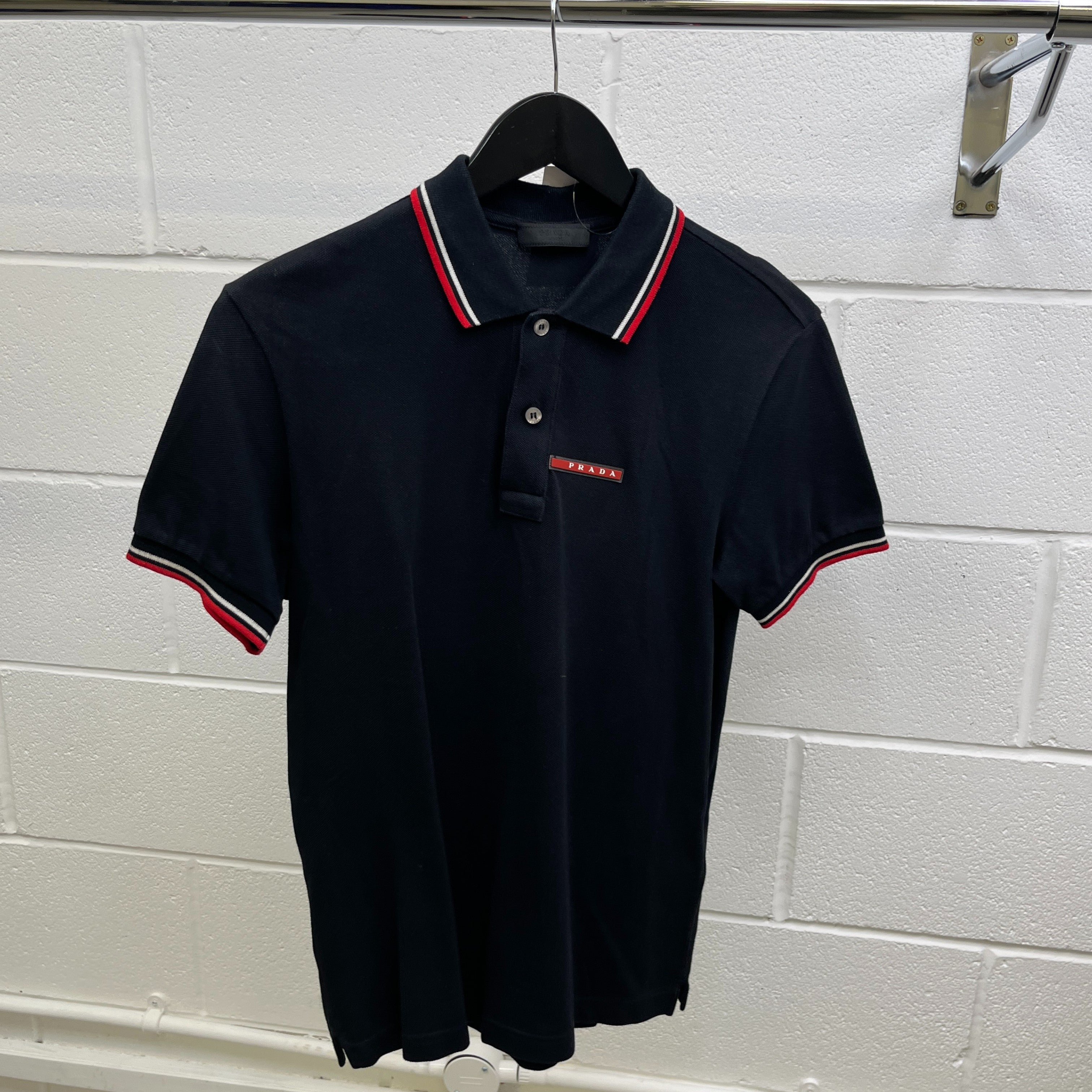 Men's Linea Rossa Polo Shirt Black Size S
