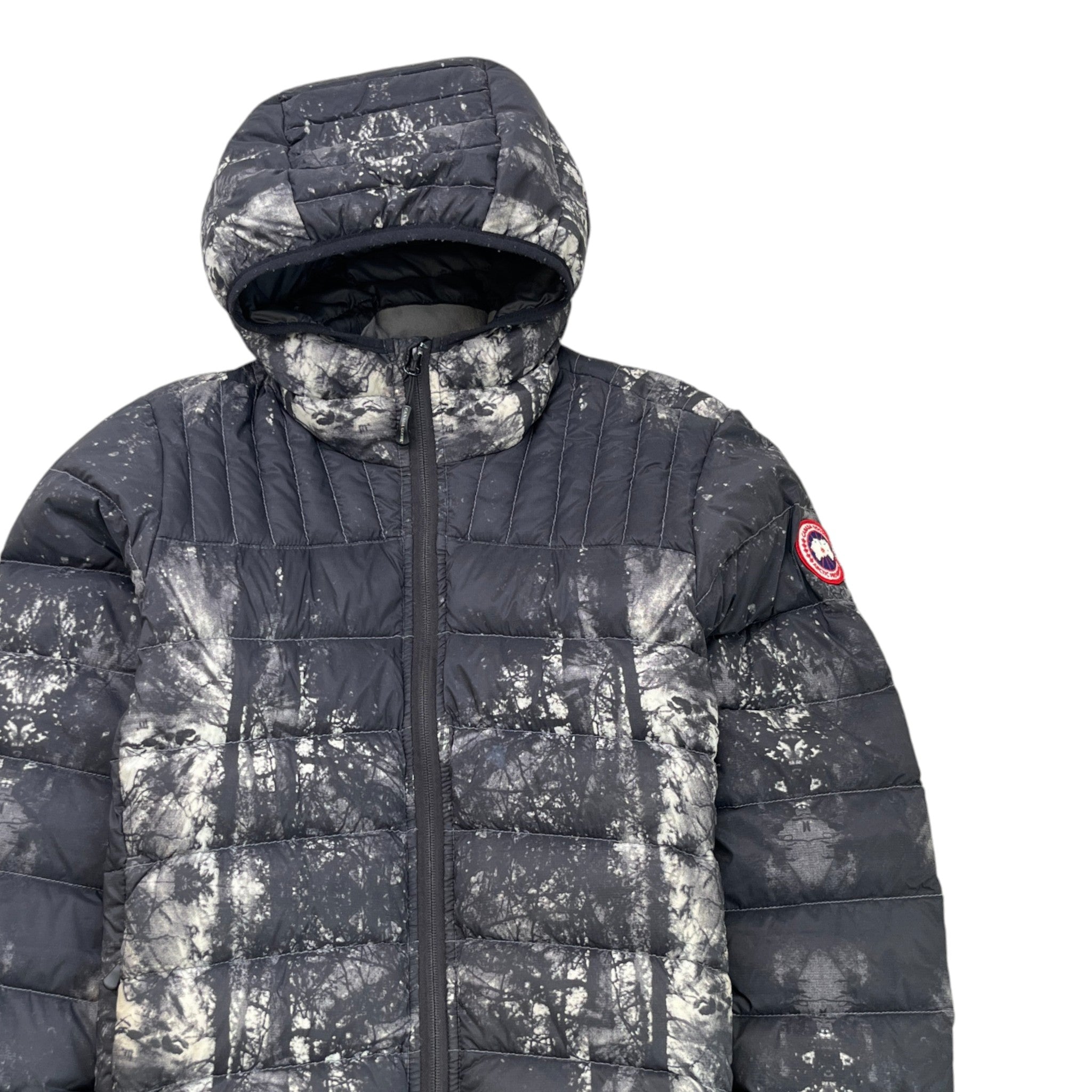 Men's Lodge Hooded Down Jacket Black Size S