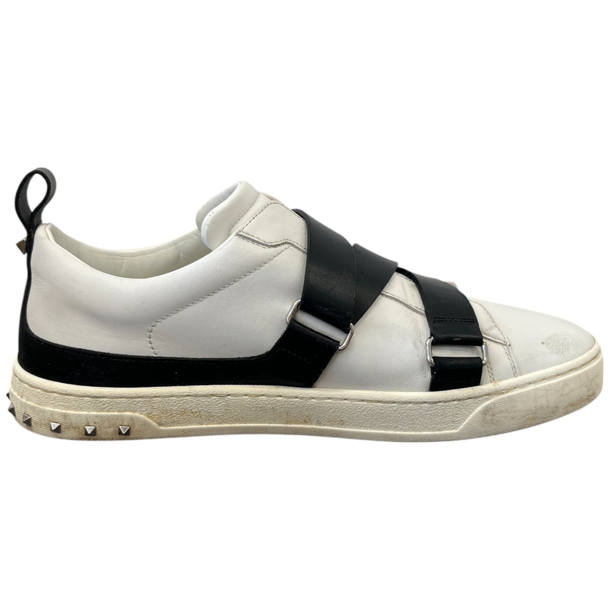 Men's Studded Strap Low Trainers White Size EU 43 / UK 9