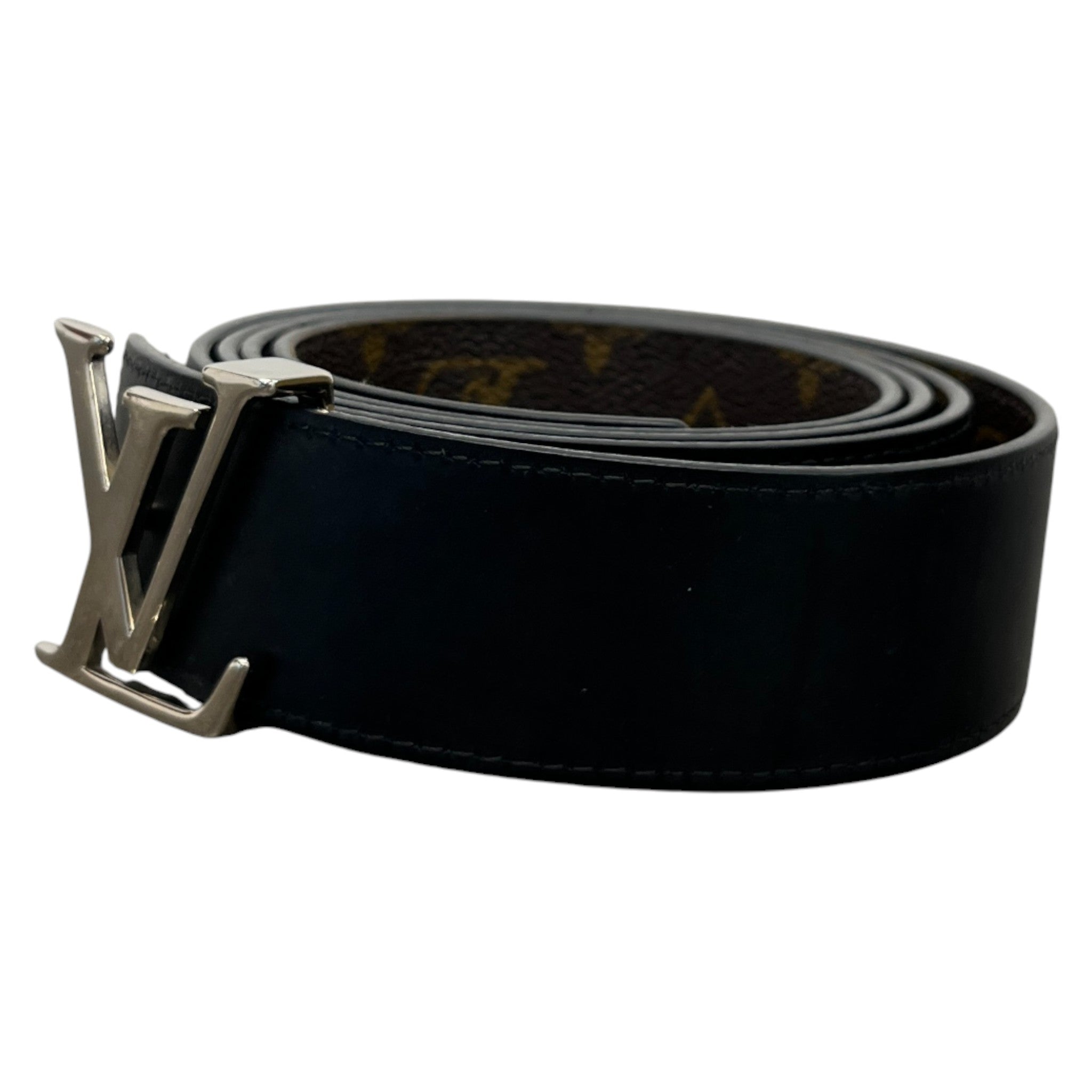 Men's Lv Reversible Belt Brown Size Waist 42"