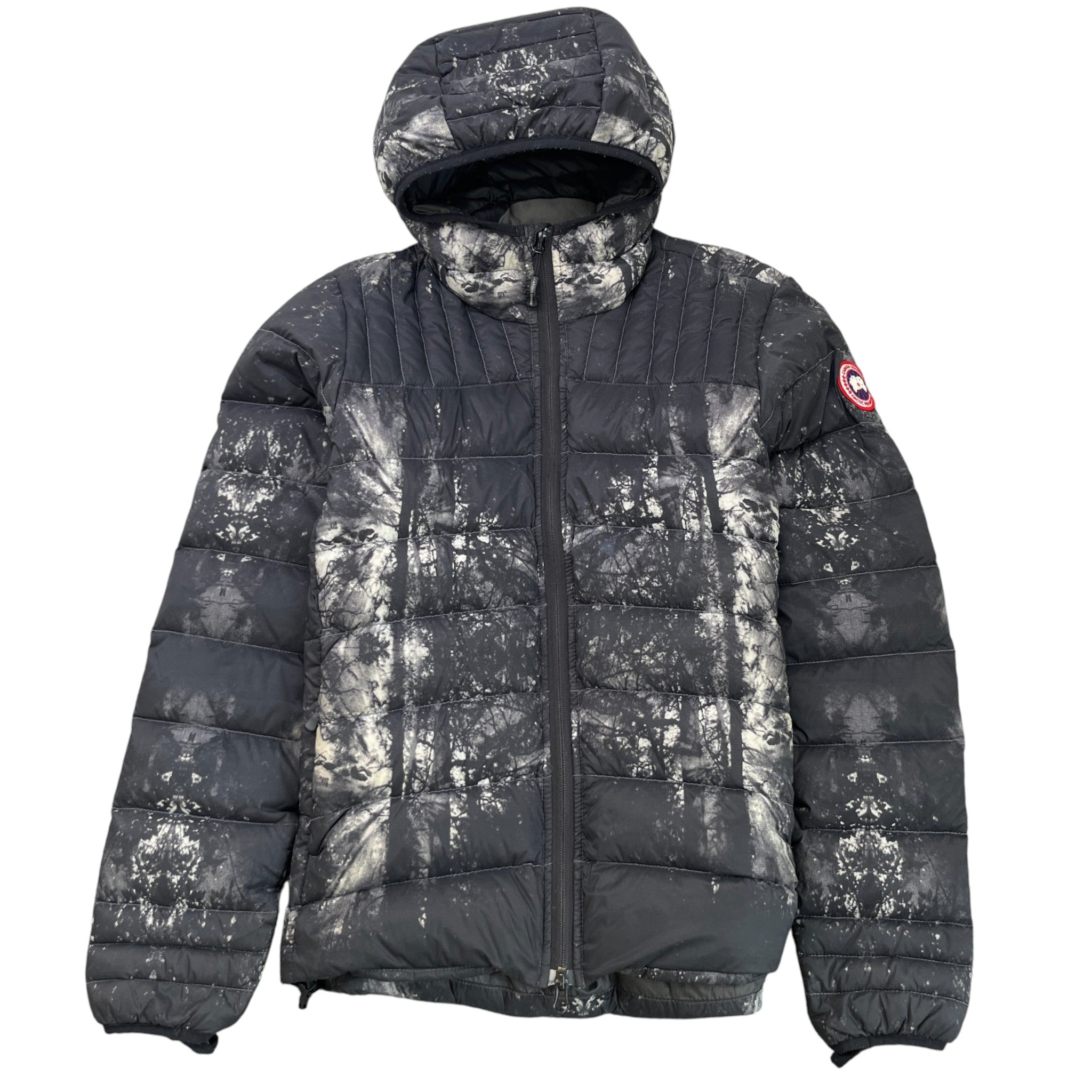 Men's Lodge Hooded Down Jacket Black Size S